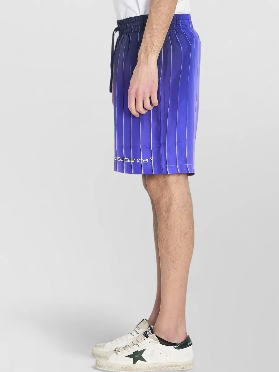 Casablanca Silk Printed Deck Shorts