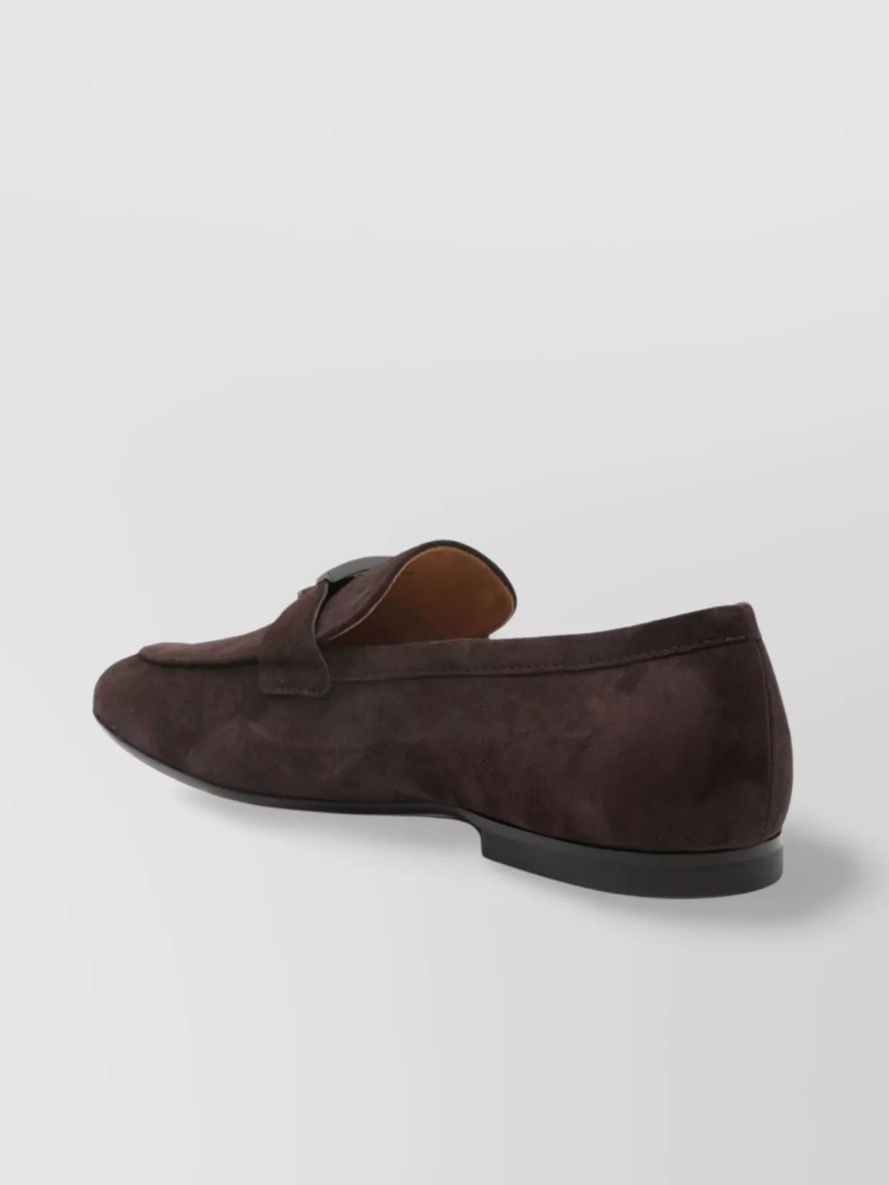 Tod's Round Toe Suede Finish Loafers