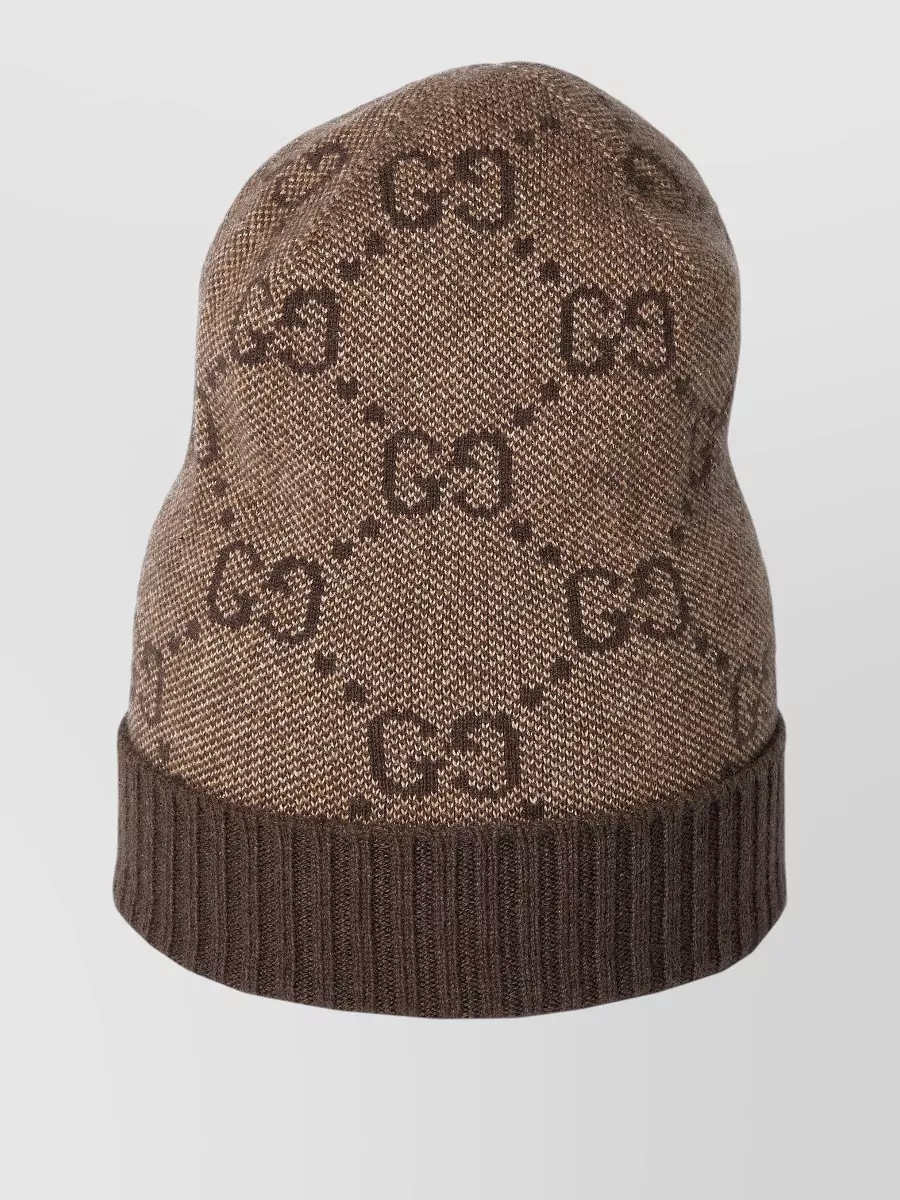 Gucci Nuancie Hat Knit Texture Ribbed Hem