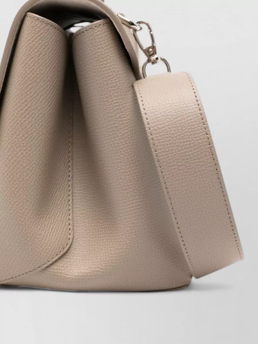 Emporio Armani Grained Leather Shoulder Bag