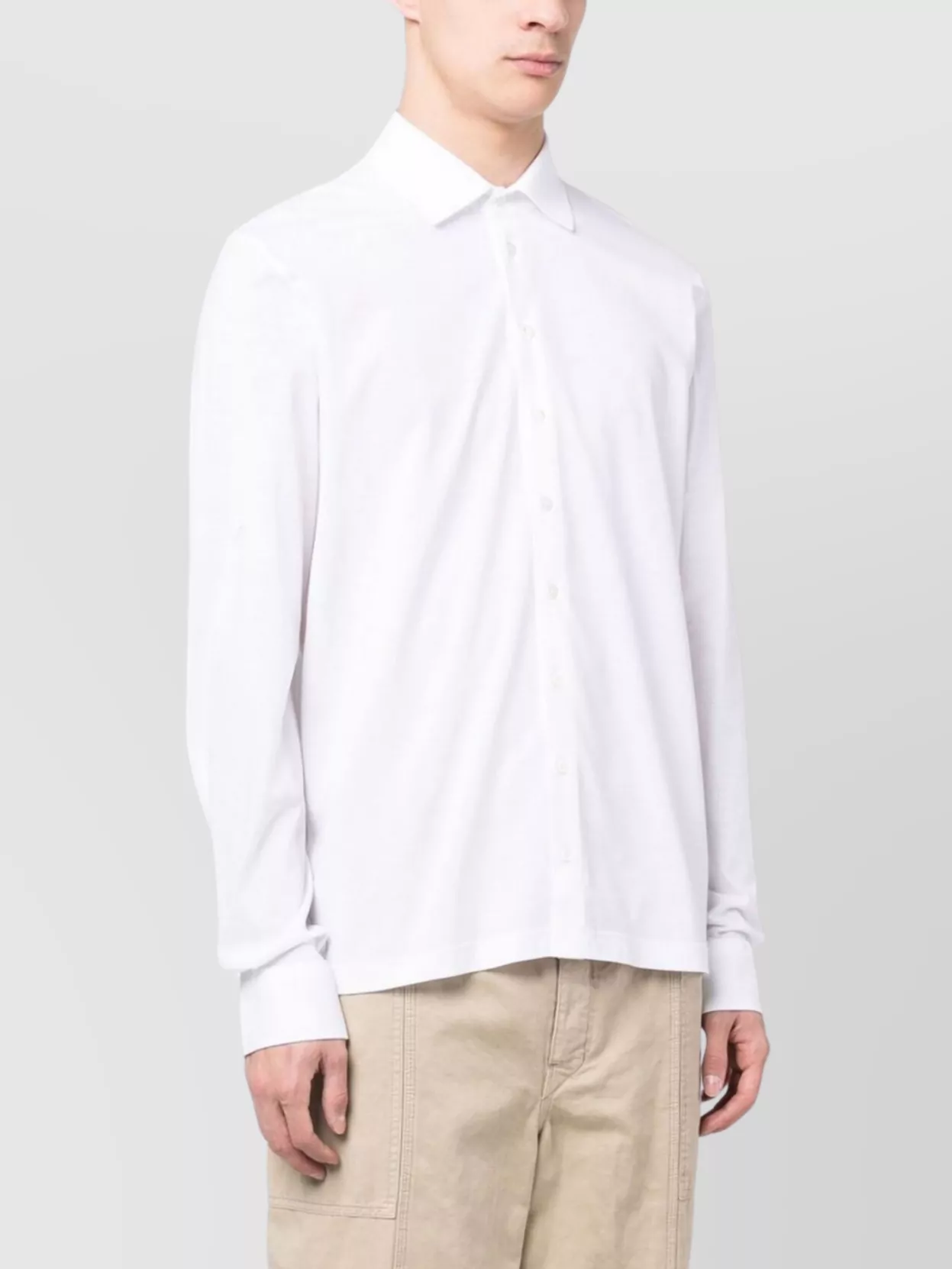 Herno Tailored Button-Down Collar Shirt