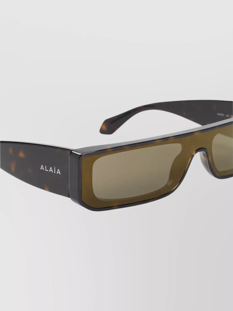 Alaïa Rectangular Shield Sunglasses