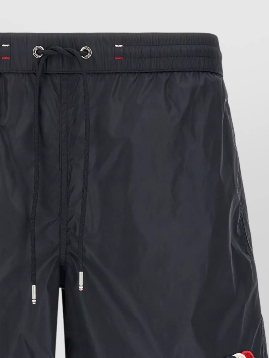 Moncler Logo-Patch Swim Shorts
