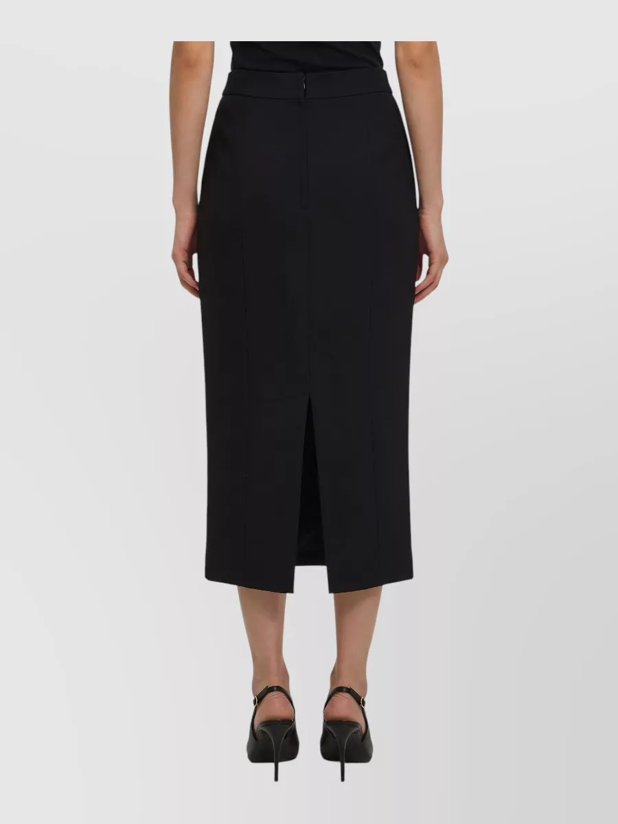 Dolce&Gabbana Virgin Wool High-Rise Midi Pencil Skirt
