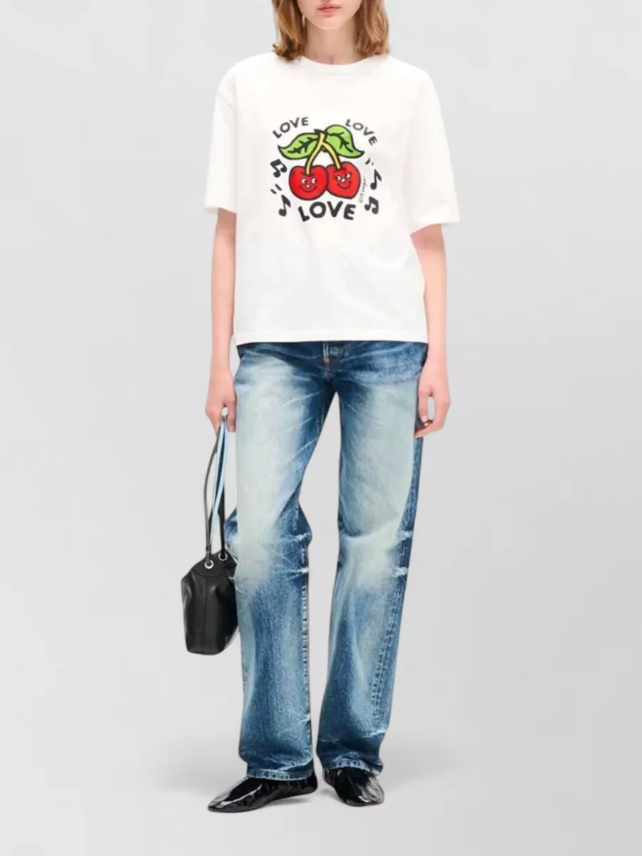 Kenzo Organic Cotton Oversized Embroidered T-Shirt