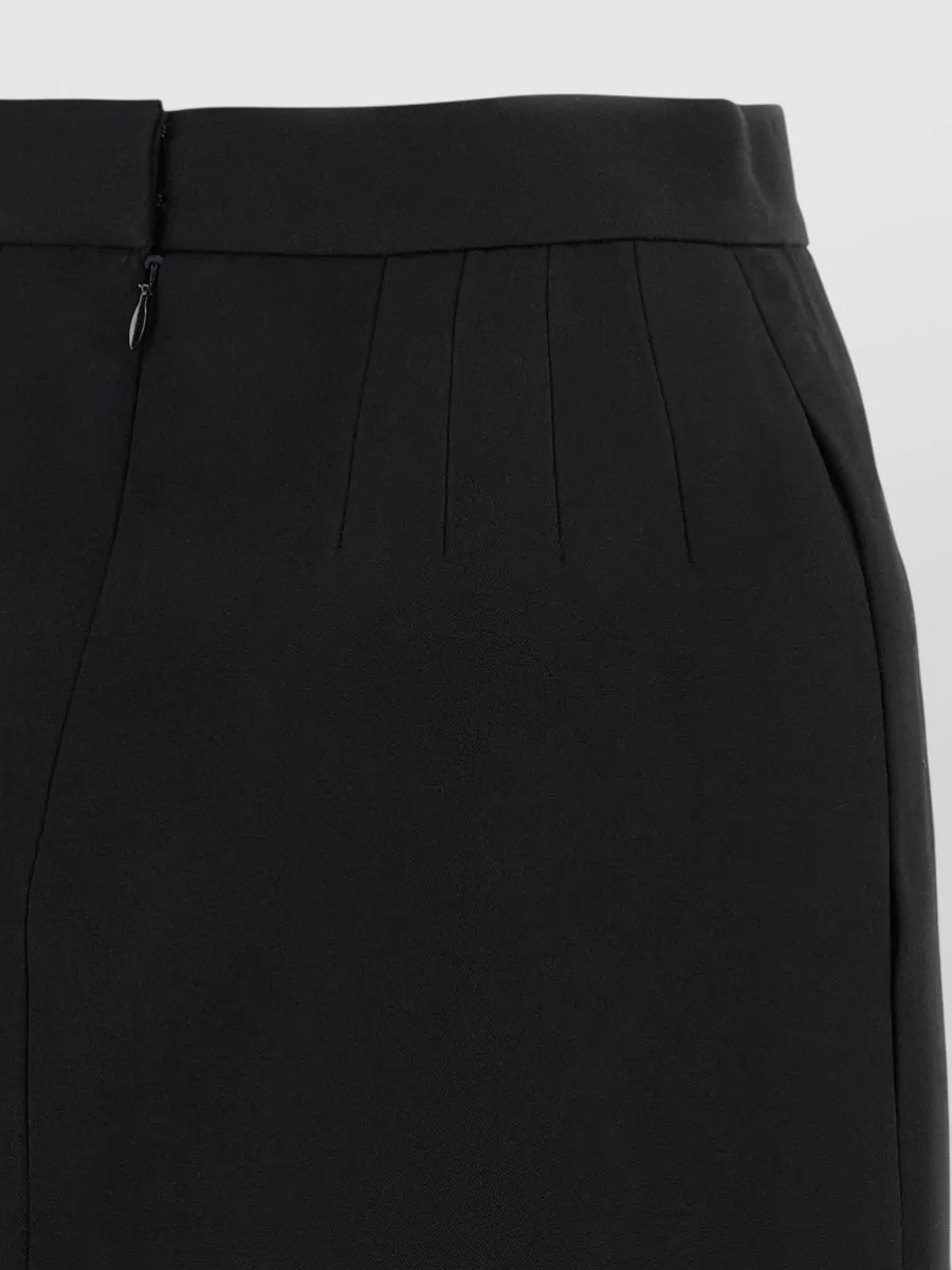 Versace Virgin Wool High-Rise Cutout Mini Skirt