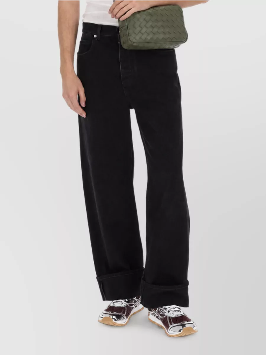 Bottega Veneta Folded Hem Denim Jeans