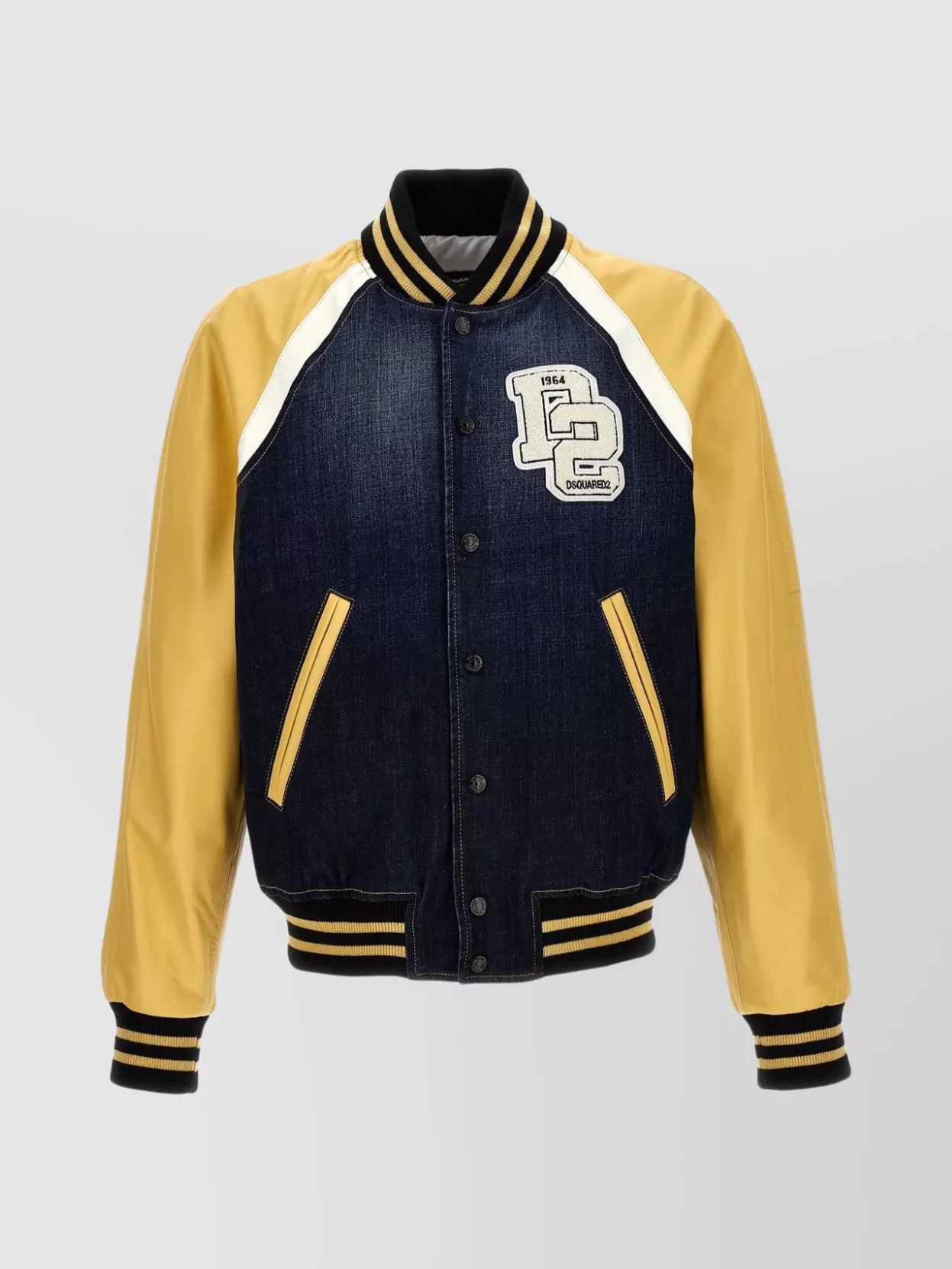Dsquared2 'urban College' Bomber Jacket In Blue