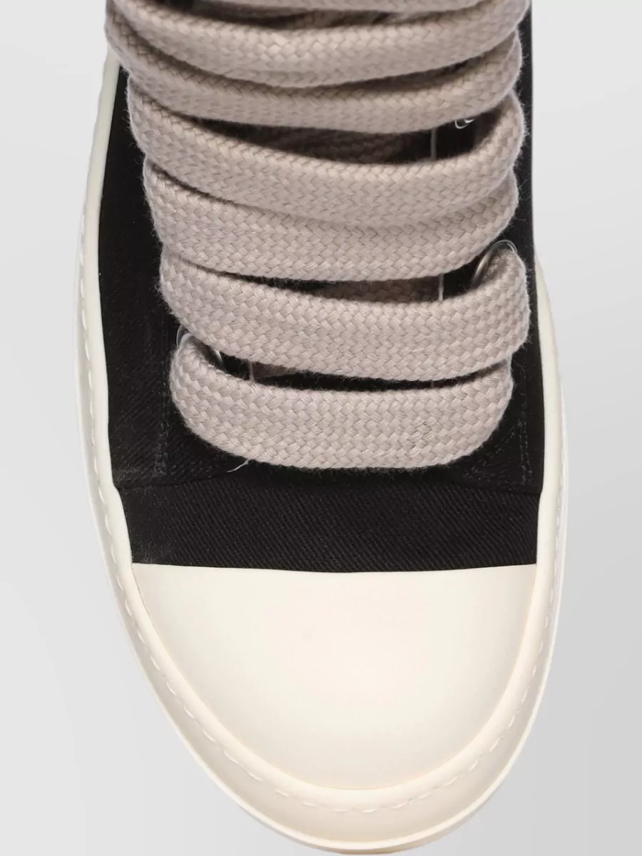 Rick Owens Drkshdw Leather High-Top Sneakers