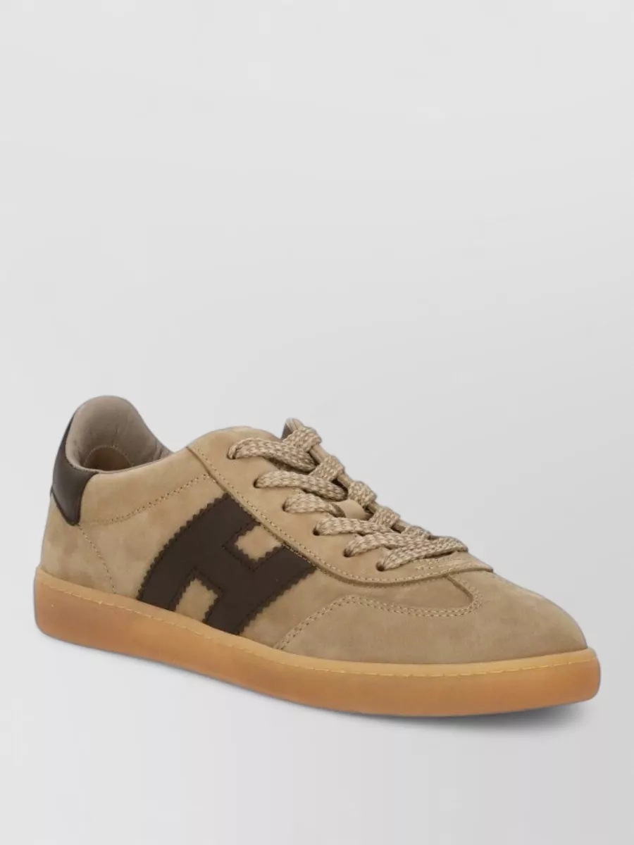 Hogan leather low-top lace-up sneakers
