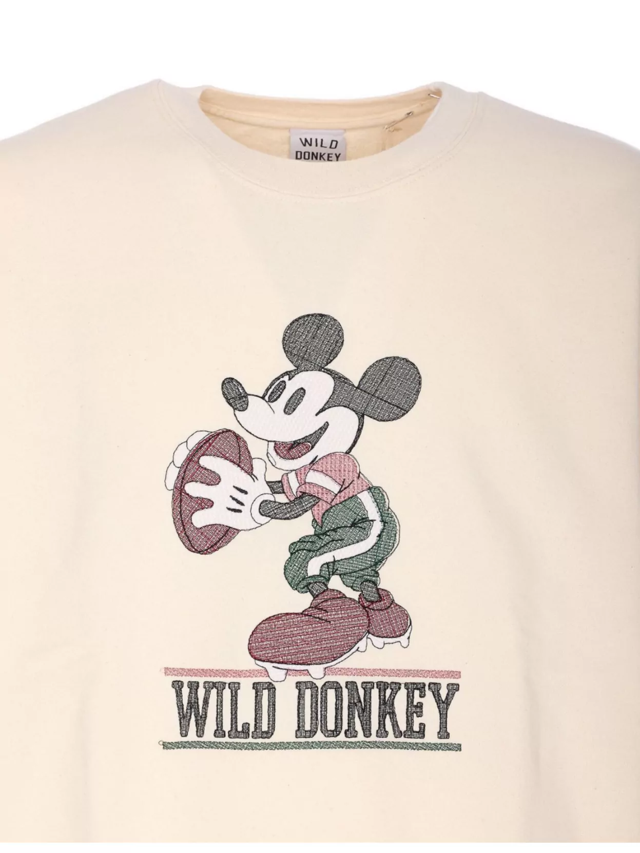 Wild Donkey Cartoon Graphic Long Sleeve Knit Sweater