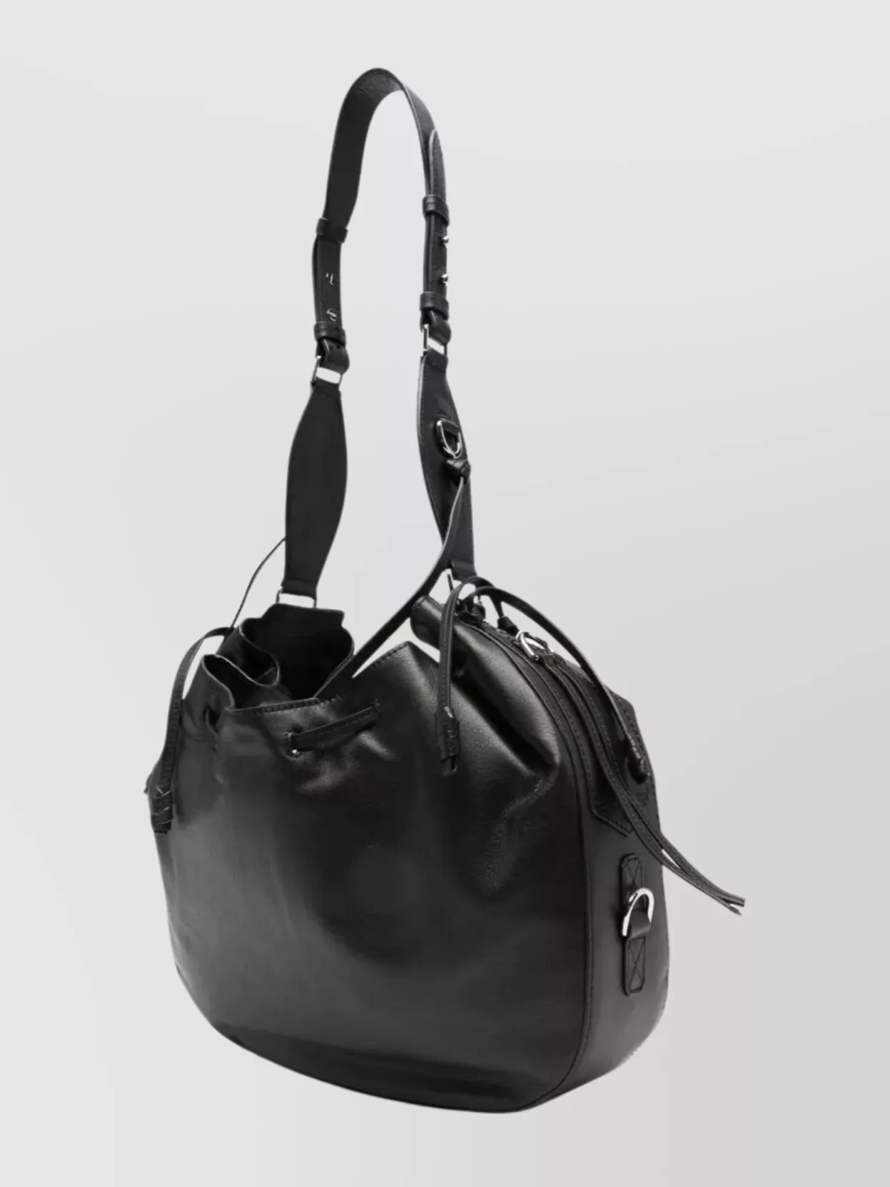 Isabel Marant Drawstring Leather Shoulder Bag