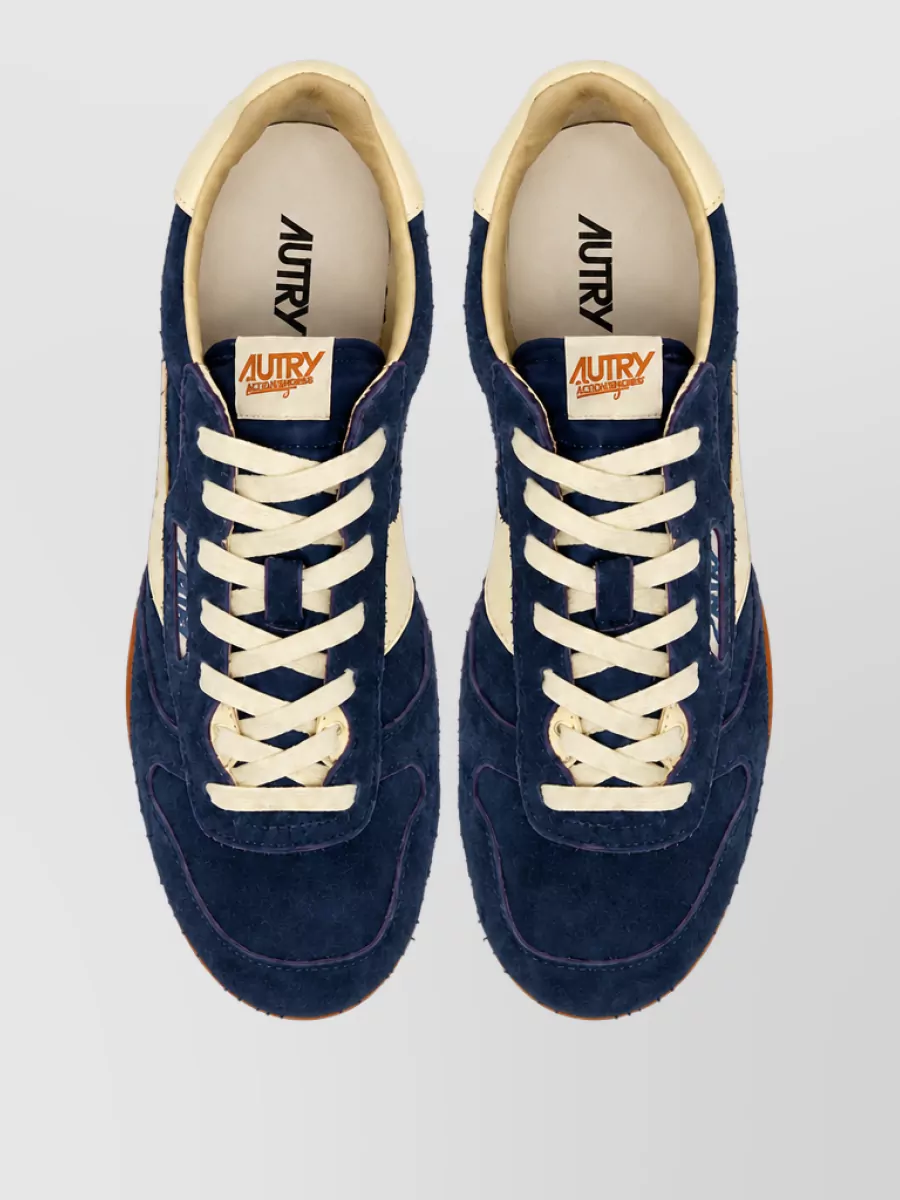 Autry Leather Suede Lace-Up Sneakers