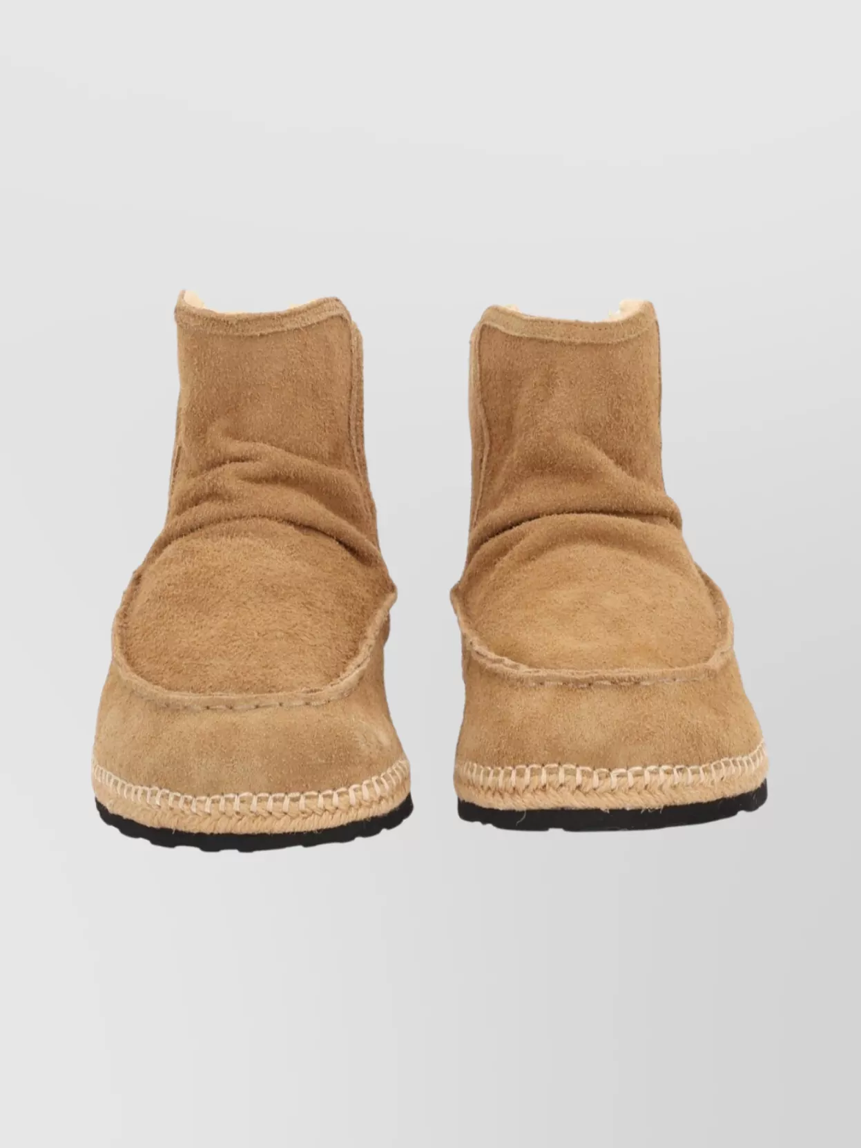 Diesel Suede Boots With Rubber Sole And Stitching