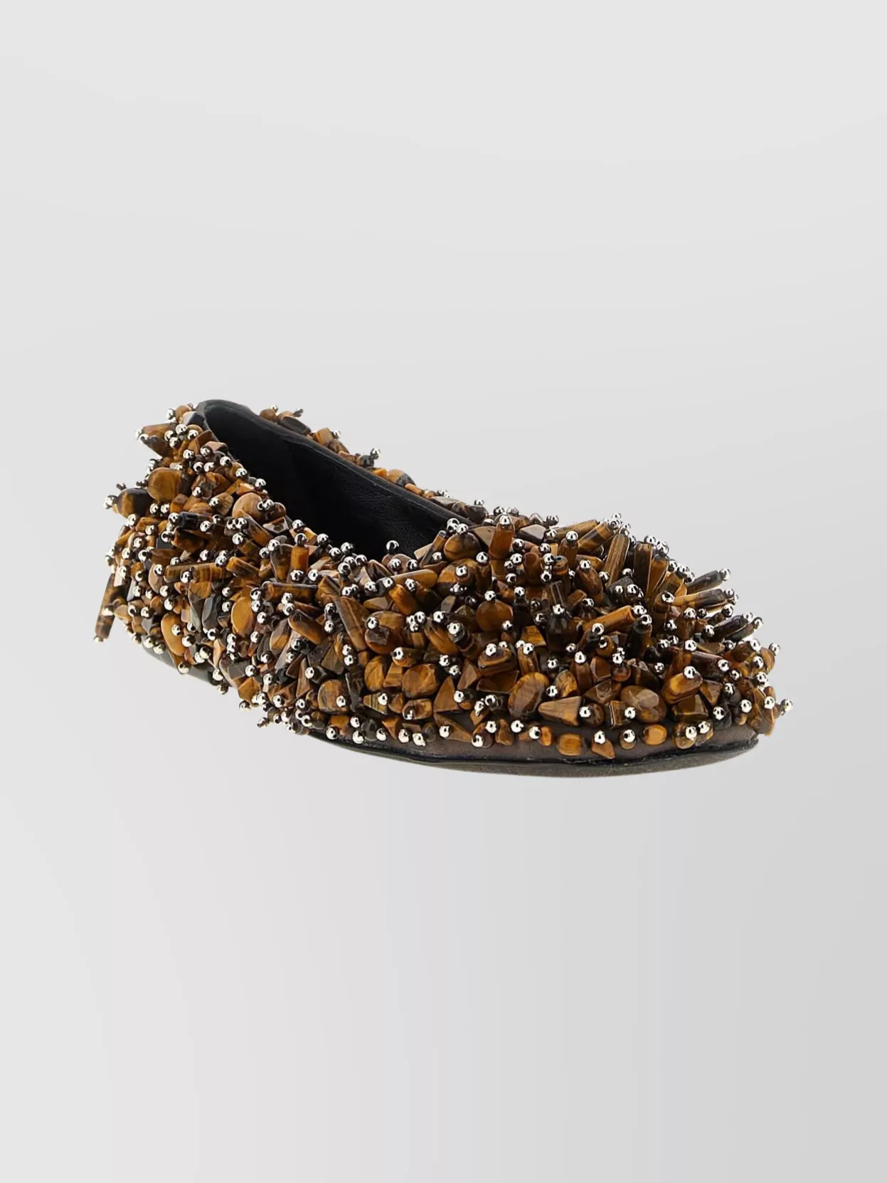 Dries Van Noten Decorative Round Toe Ballet Flats In Multi