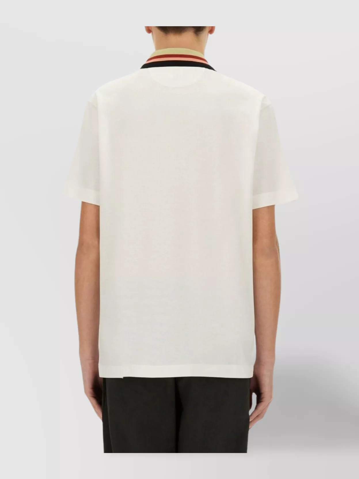 Paul Smith Striped Collar Short Sleeves Polo Shirt