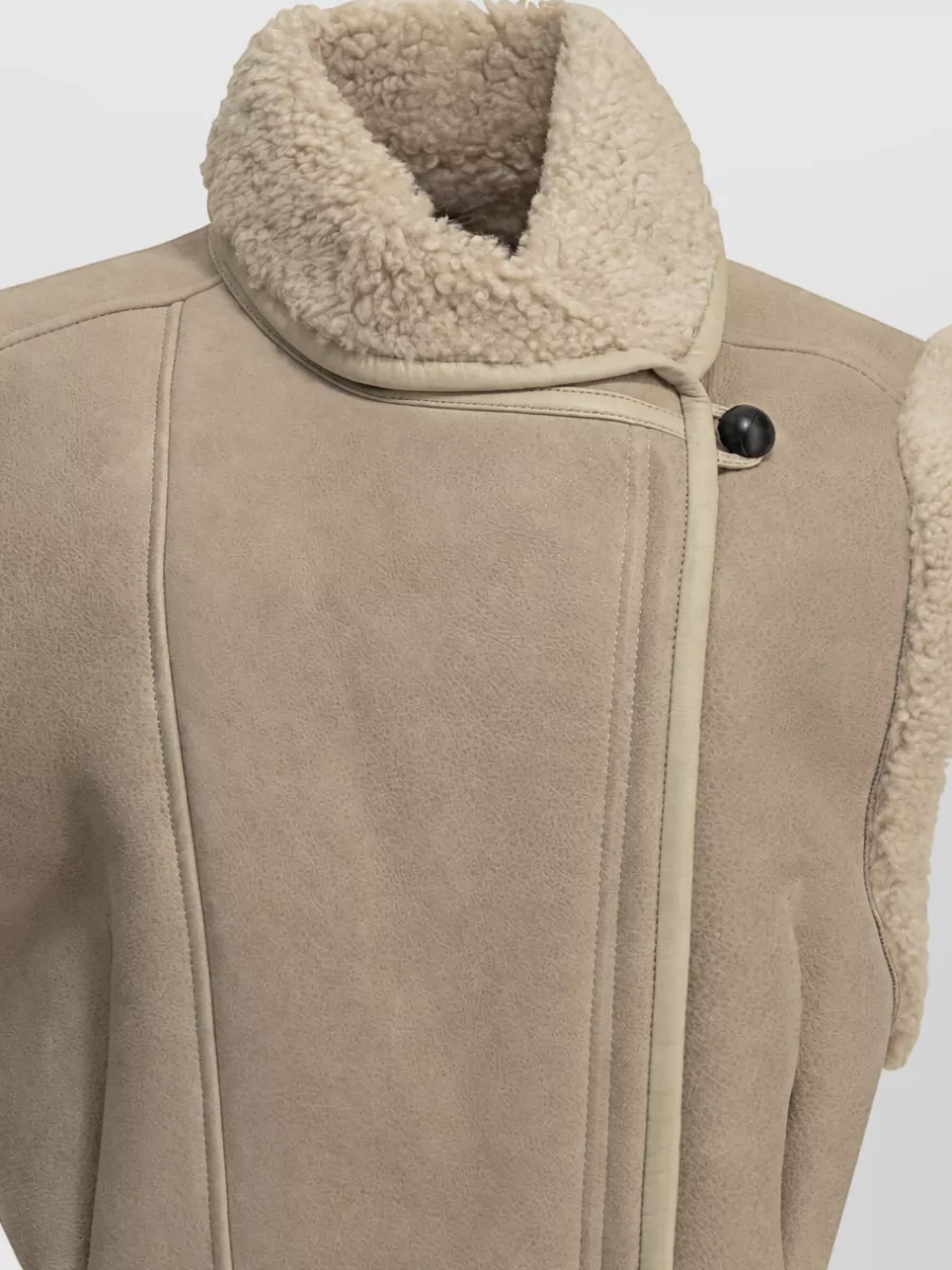 Isabel Marant Lamb Fur Sleeveless Jacket