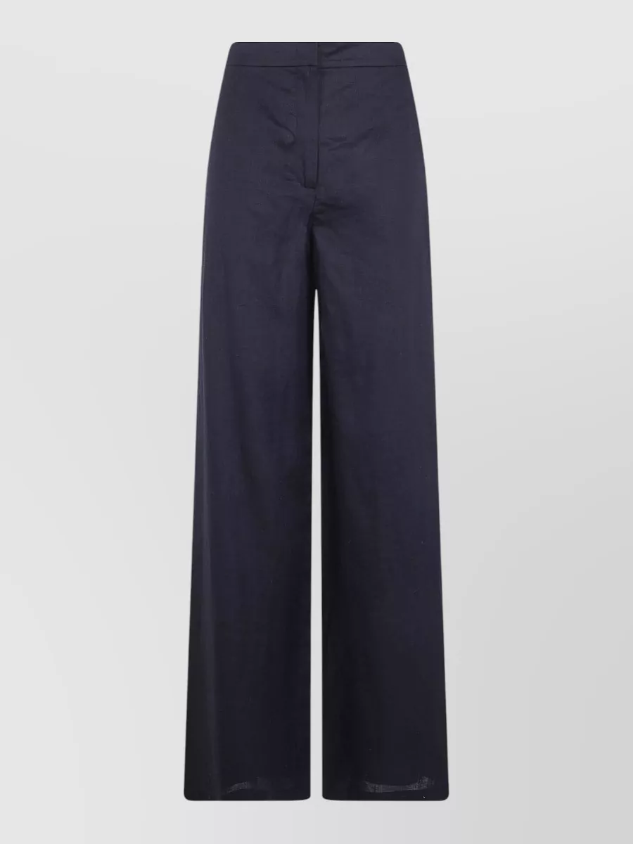 S Max Mara linen wide-leg trousers