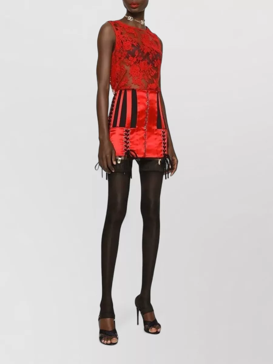Dolce&Gabbana Silk Floral Lace Sleeveless Top