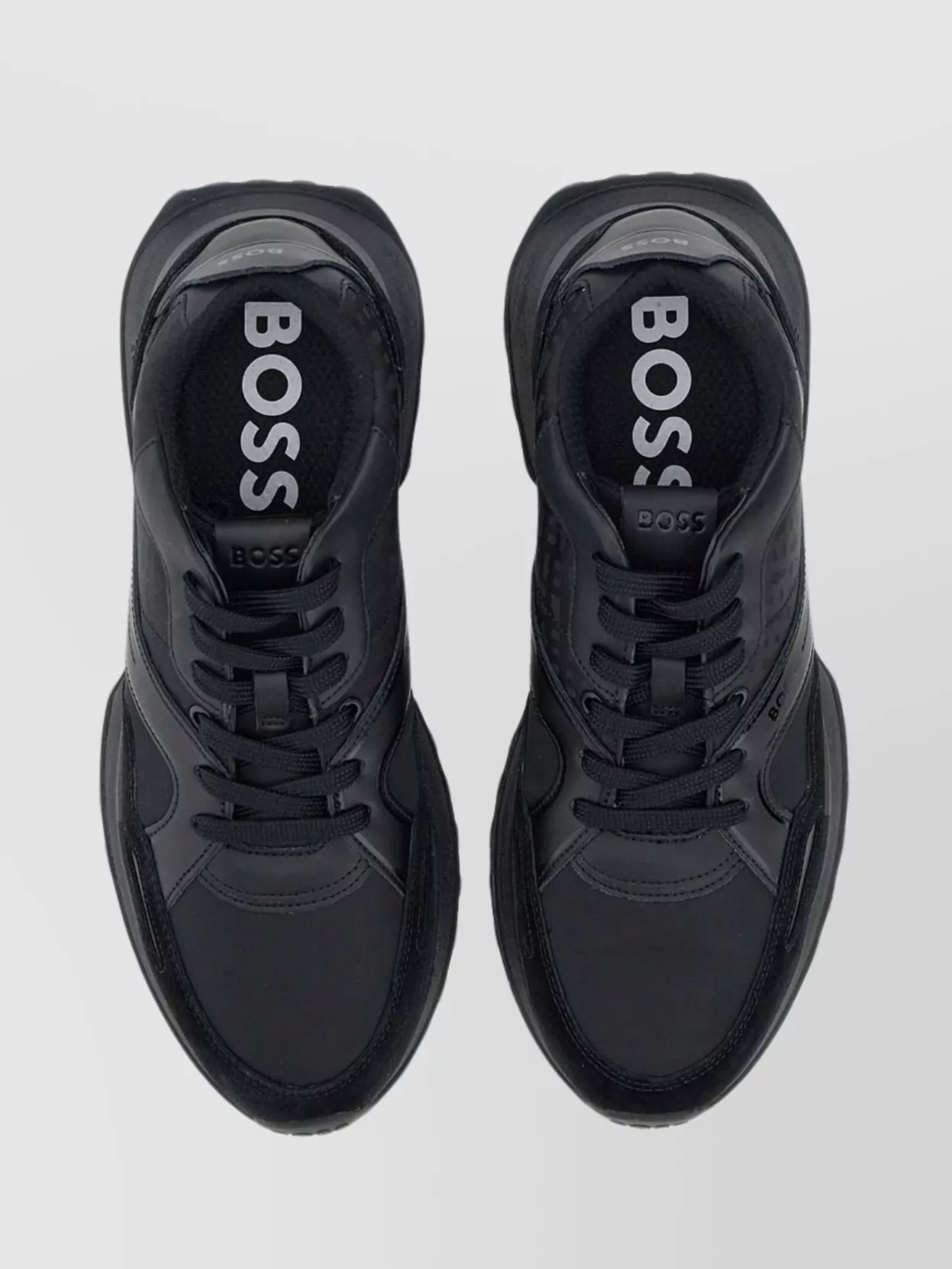 Boss Leather Low-Top Sneakers