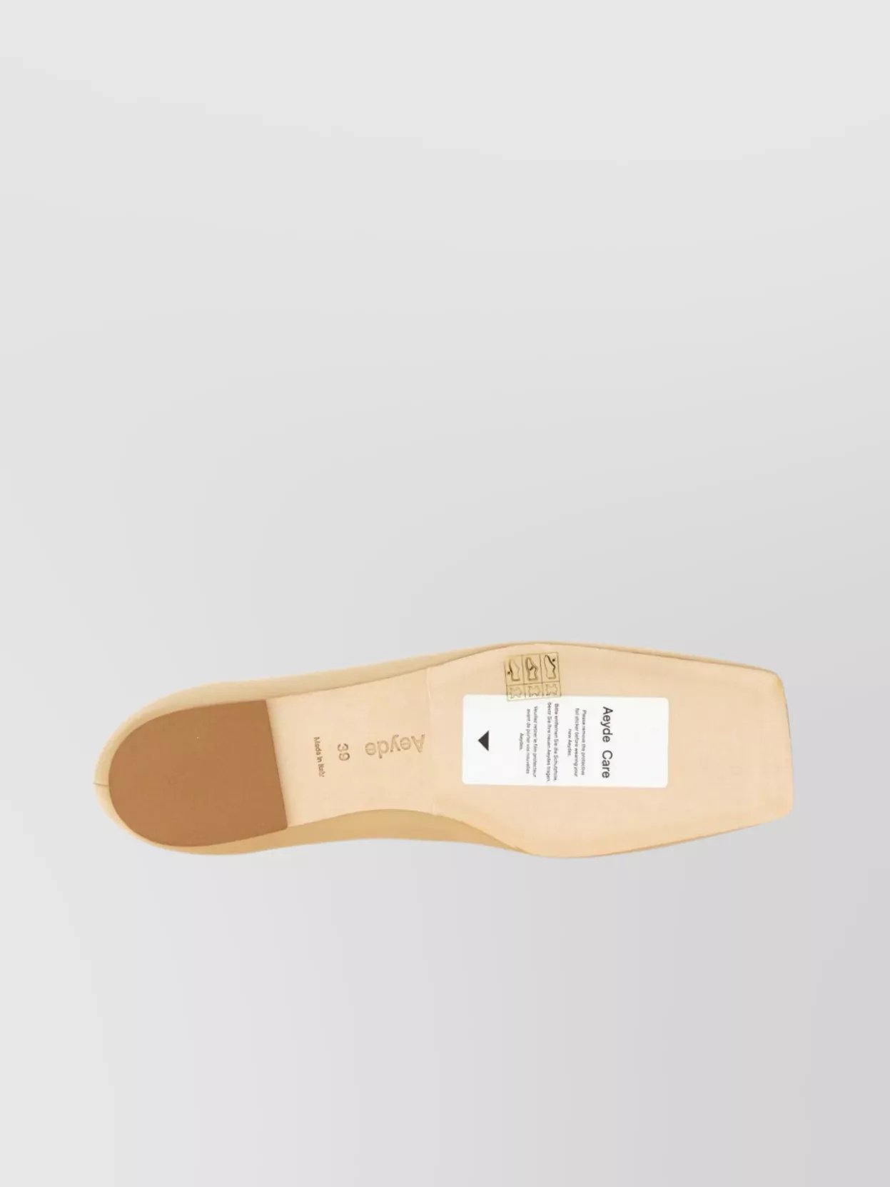 AEYDE SQUARE TOE FLAT SOLE BALLERINA