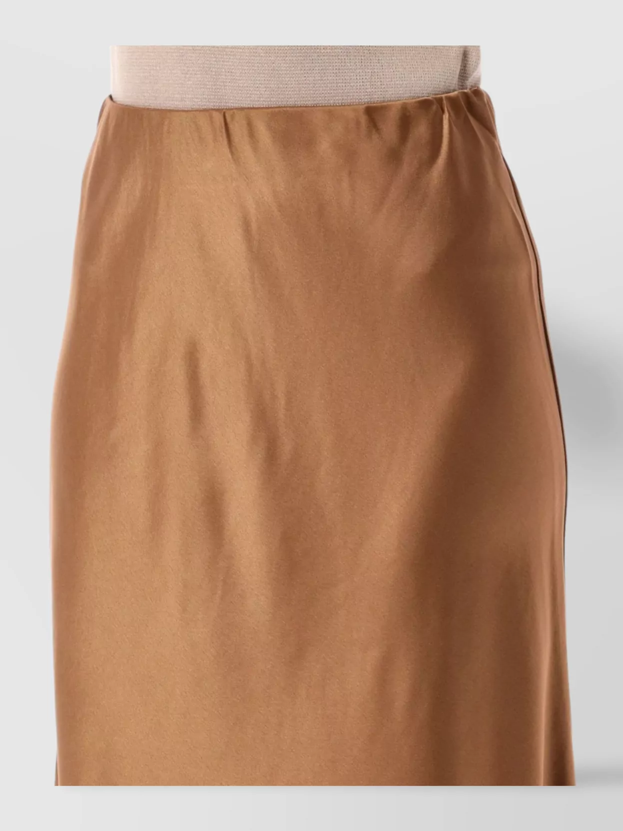 Shop By Malene Birger Elastic Waistband Ankle Length Satin Skirt