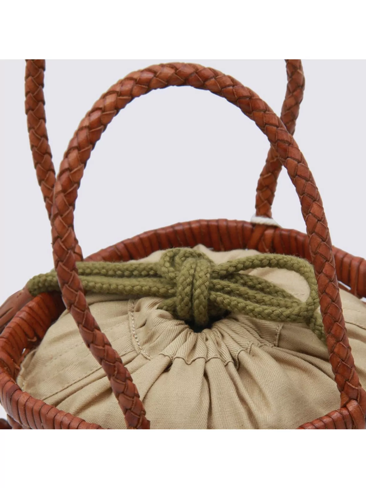 Dragon Diffusion Woven Bucket Bag Crossbody Strap