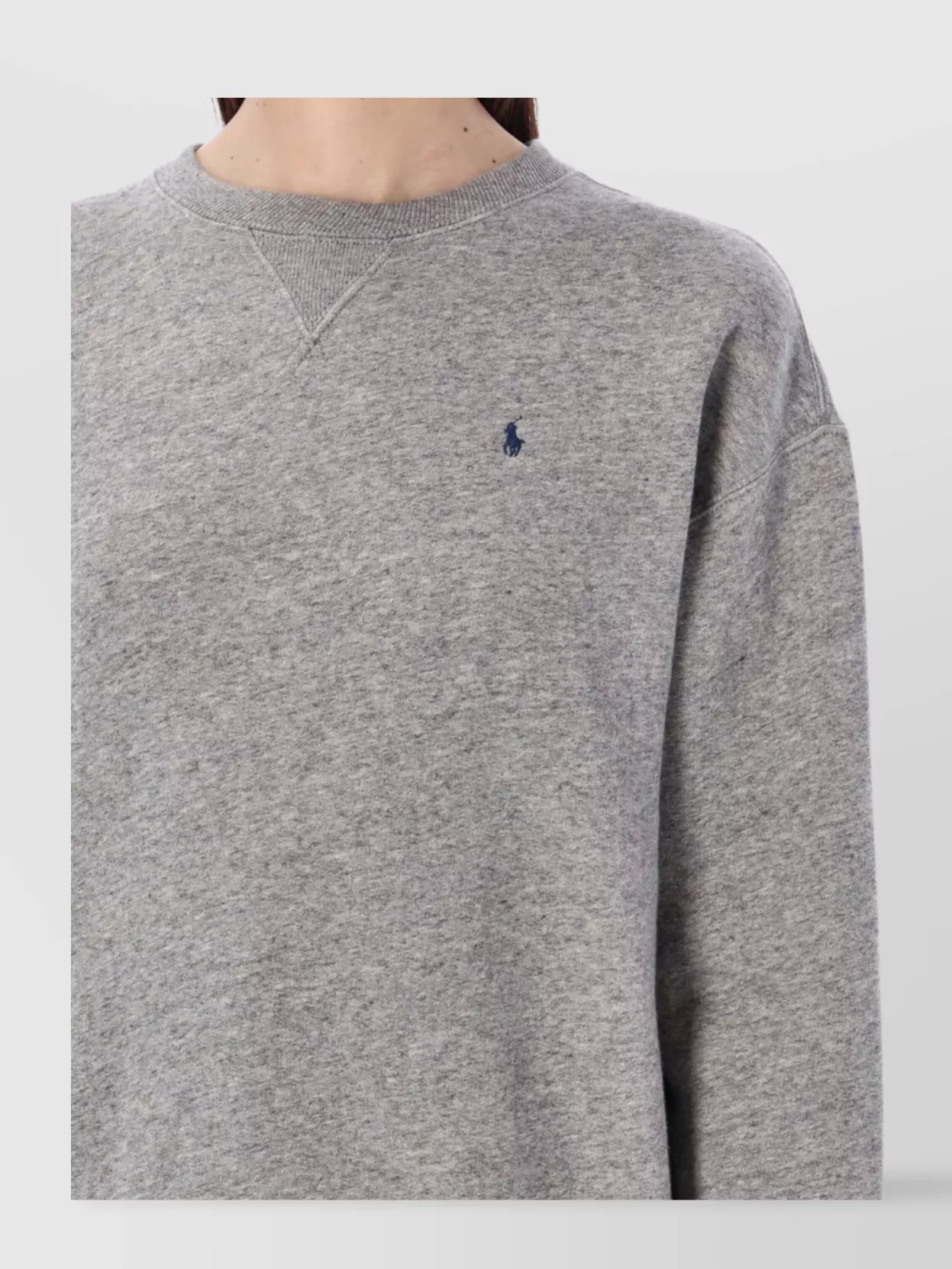 Polo Ralph Lauren Ribbed Crew Neck Fleece With Long Sleeves