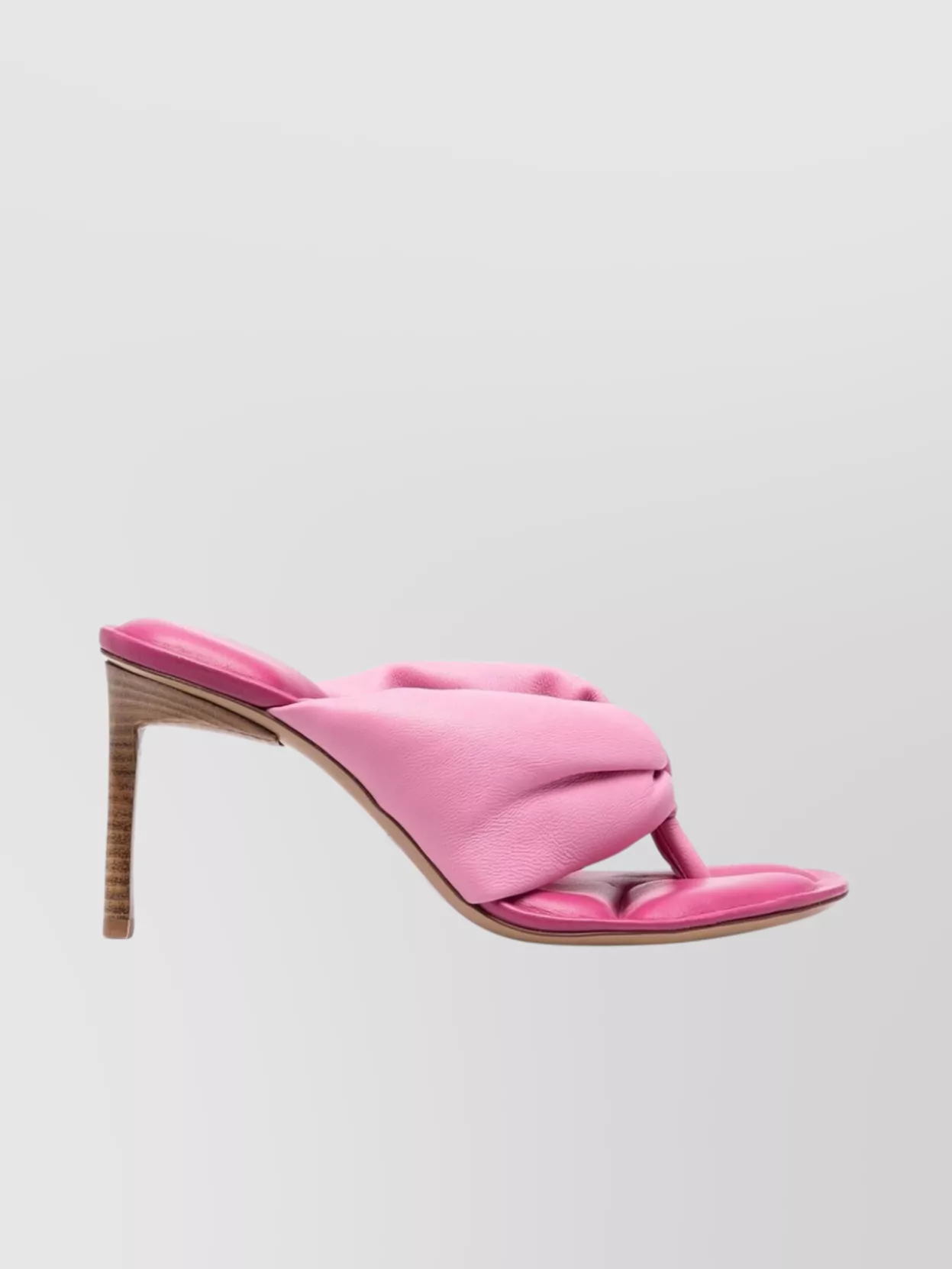 Shop Jacquemus Padded Heel Stiletto Sandals In Pink