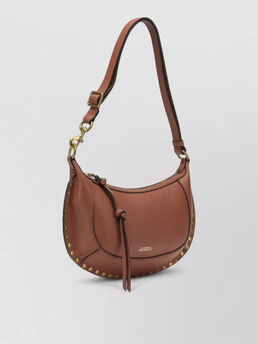 Isabel Marant Oskan Moon Small Studded Shoulder Bag