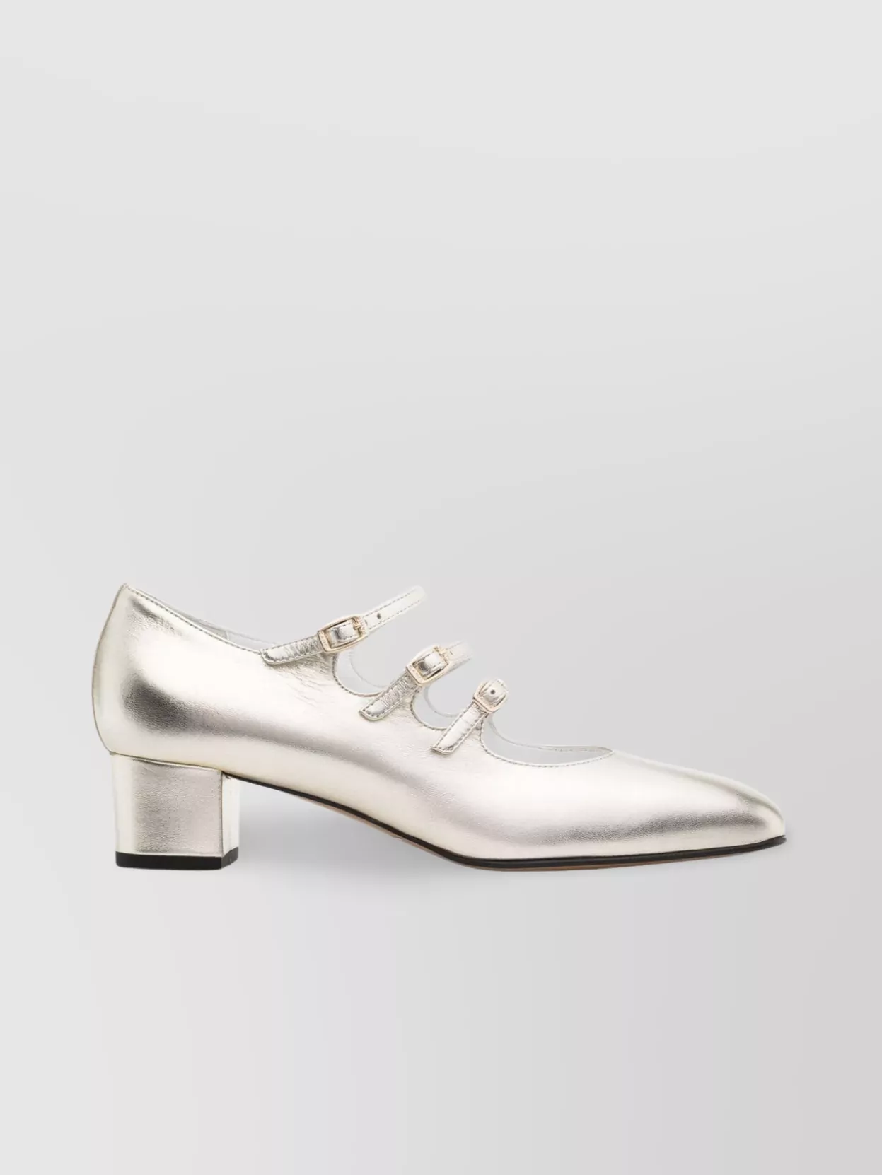 Carel Paris Laminated Leather Mary Jane Pumps