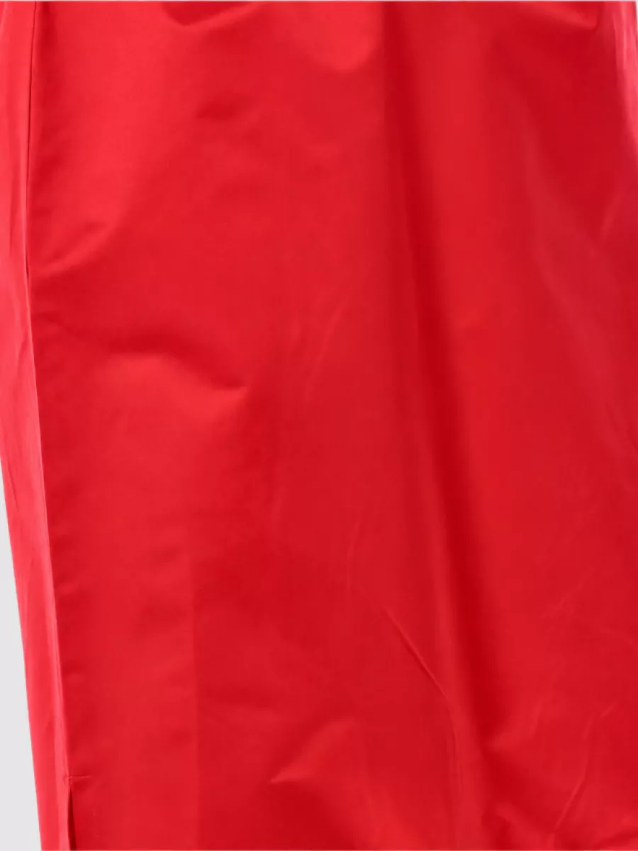 Prada Silk Satin Midi Skirt