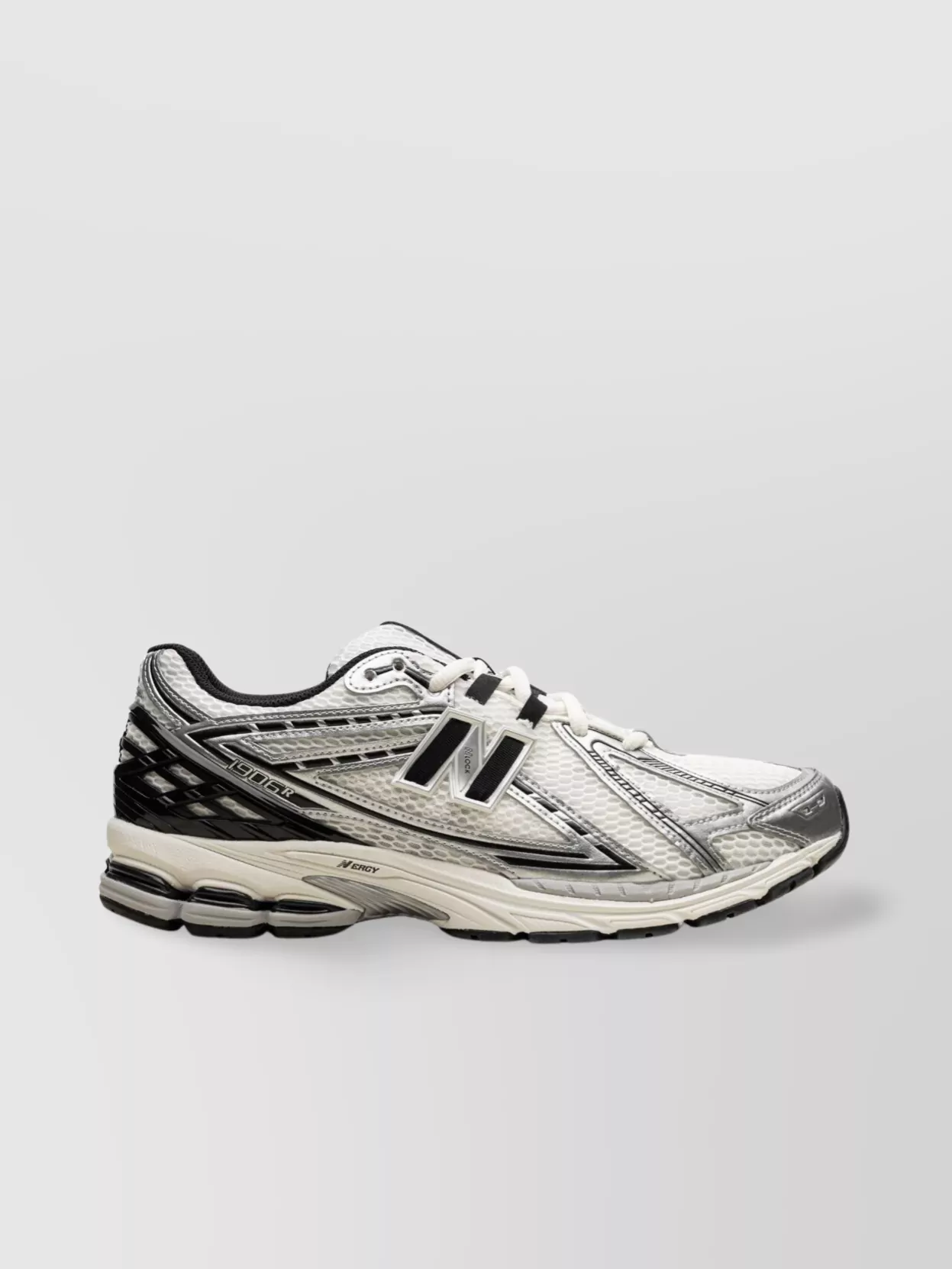 New Balance Mesh Sea Salt Sneakers With Leather Trim