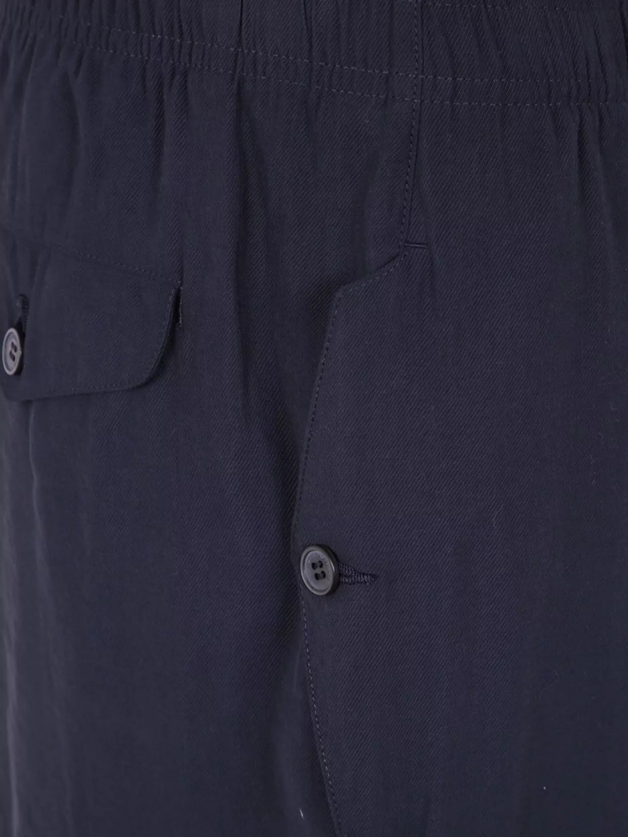 Emporio Armani Pocketed Elastic Waistband Straight Leg Trousers