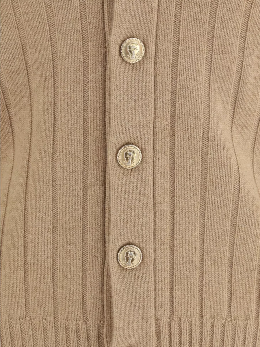 Brunello Cucinelli Ribbed Cashmere Cardigan