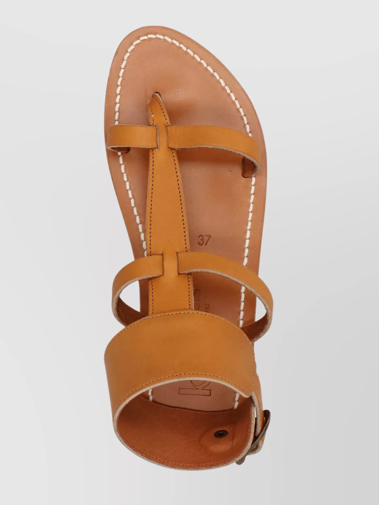 K. Jacques Buckle Flat Sole Open Toe Sandals
