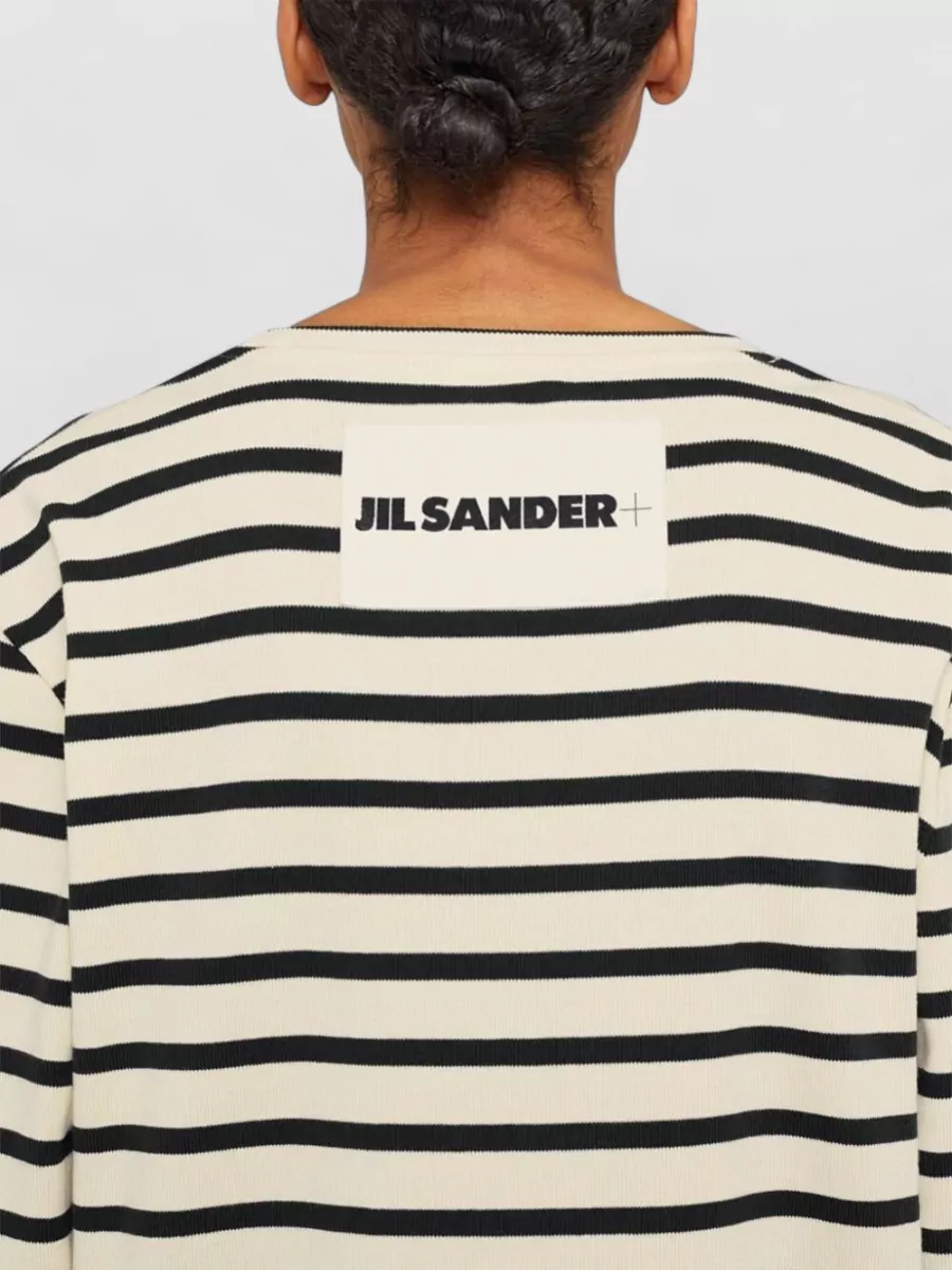 Jil Sander Plus Striped Cotton Long-Sleeve T-Shirt