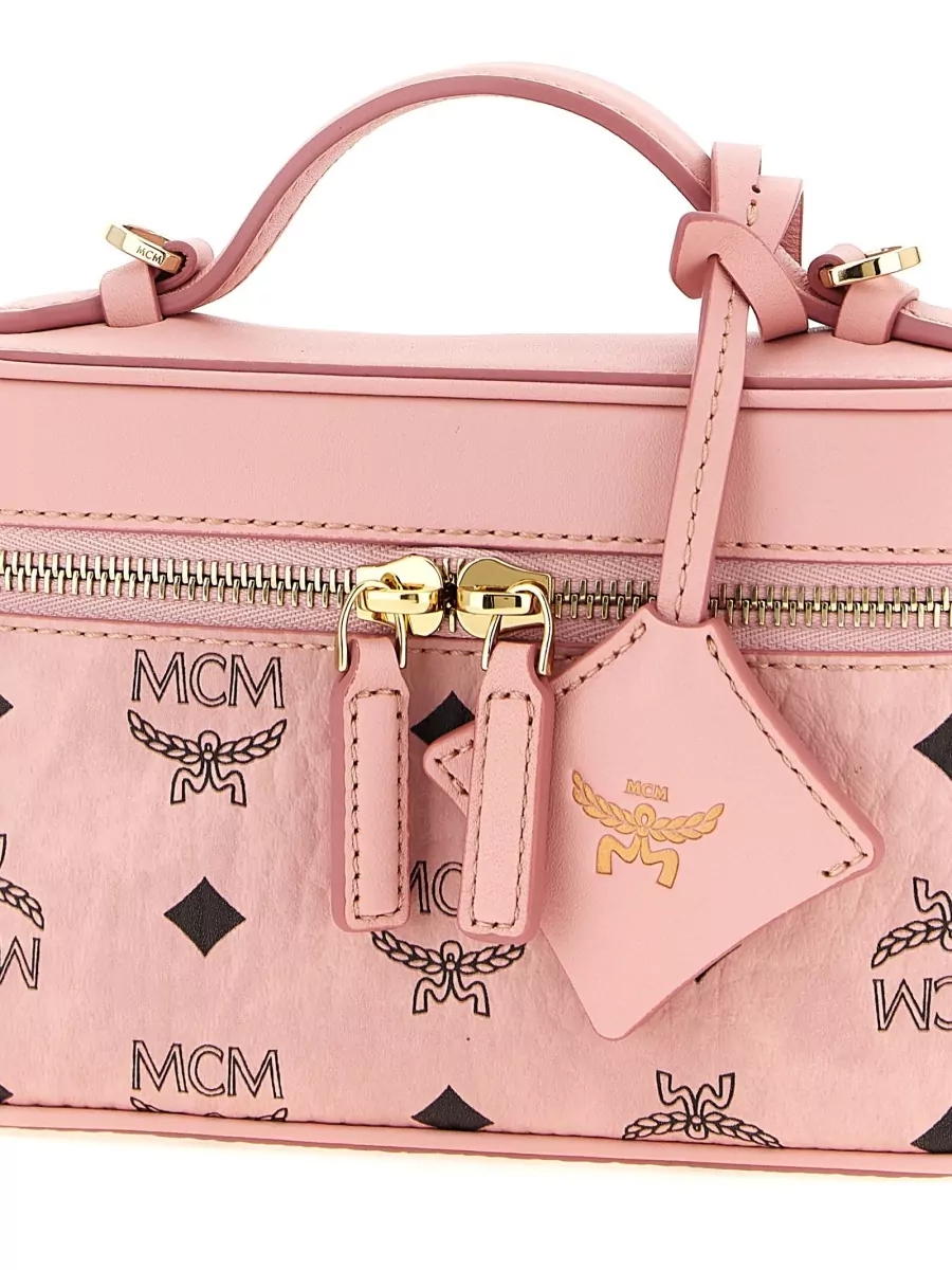 Mcm Aren Printed Canvas Cross-Body Bag