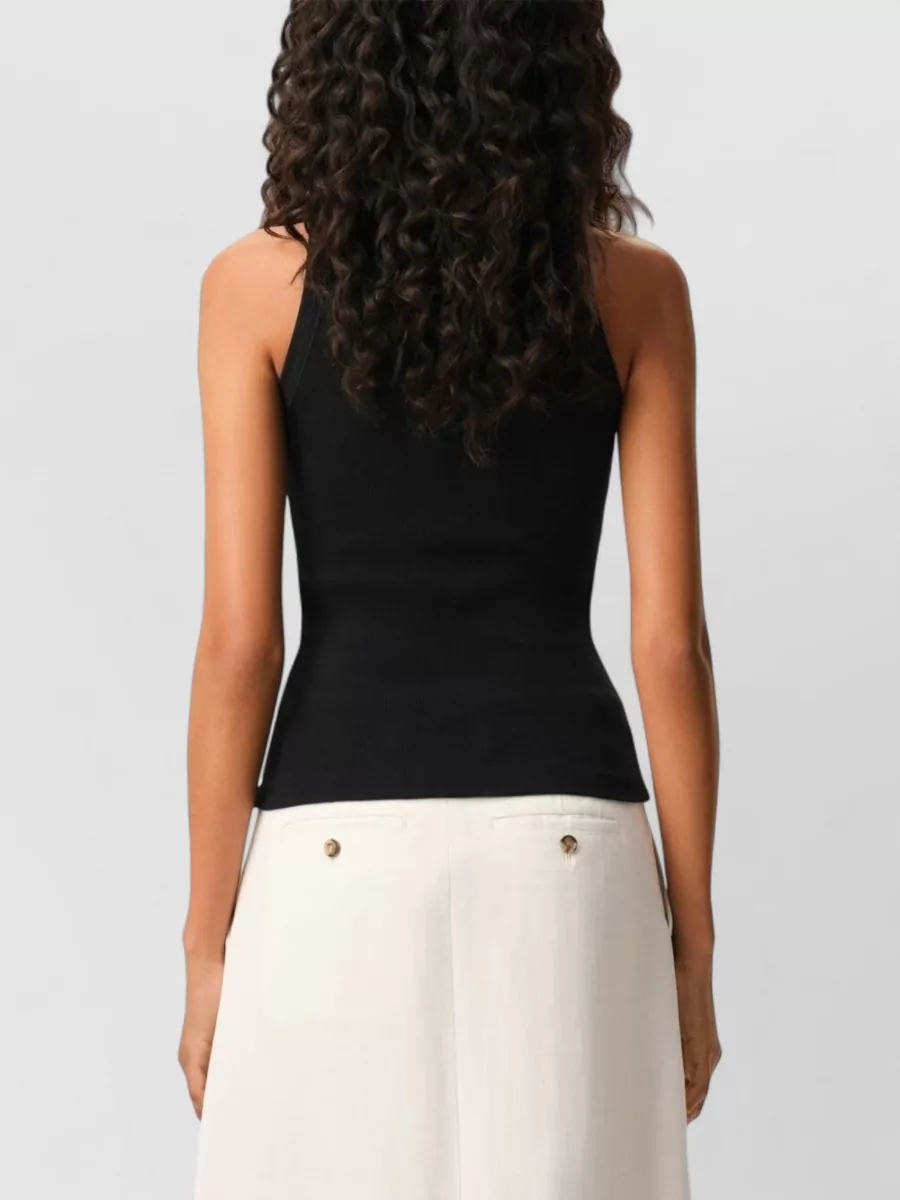 Ami Paris Ami De Couer Cotton Ribbed Tank
