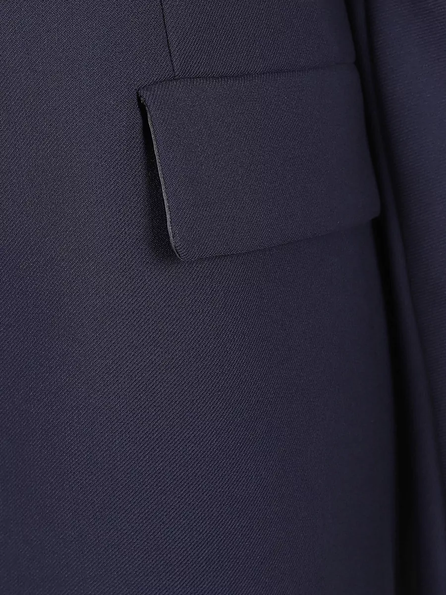 S Max Mara High-Neck Long-Sleeve Fitted Mini Dress