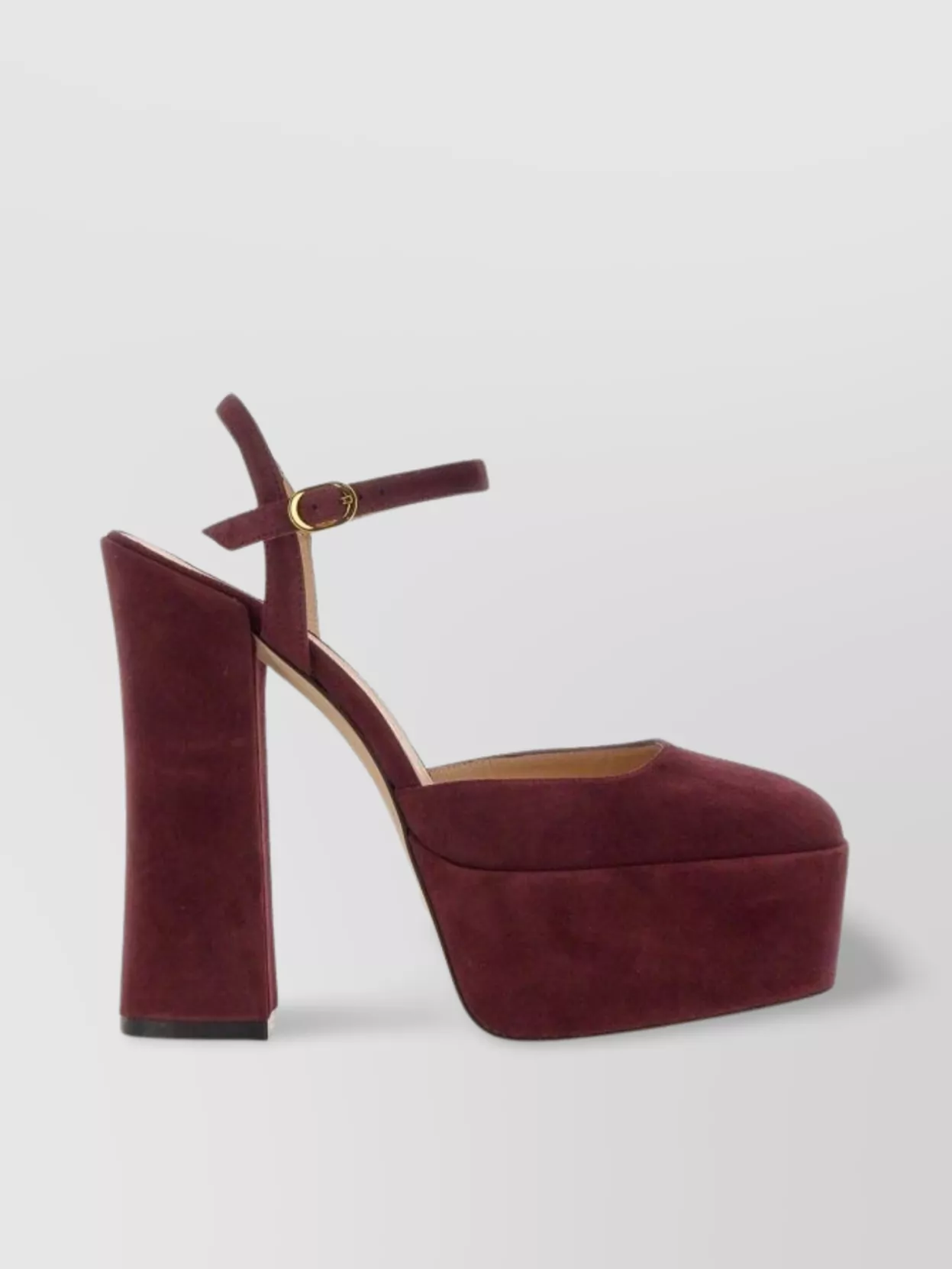 Stuart Weitzman Suede Square Toe Platform Pumps