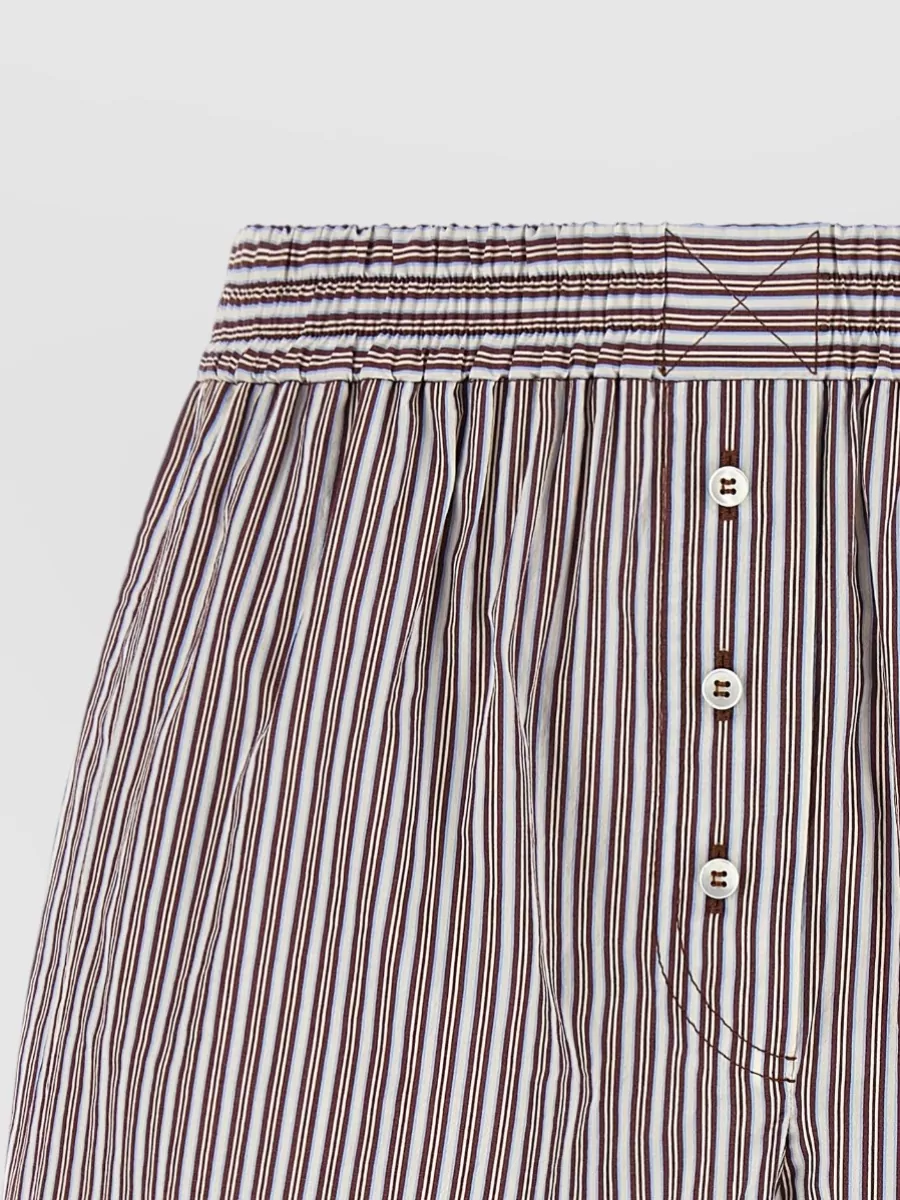 Brunello Cucinelli Silk Striped Pyjama Shorts