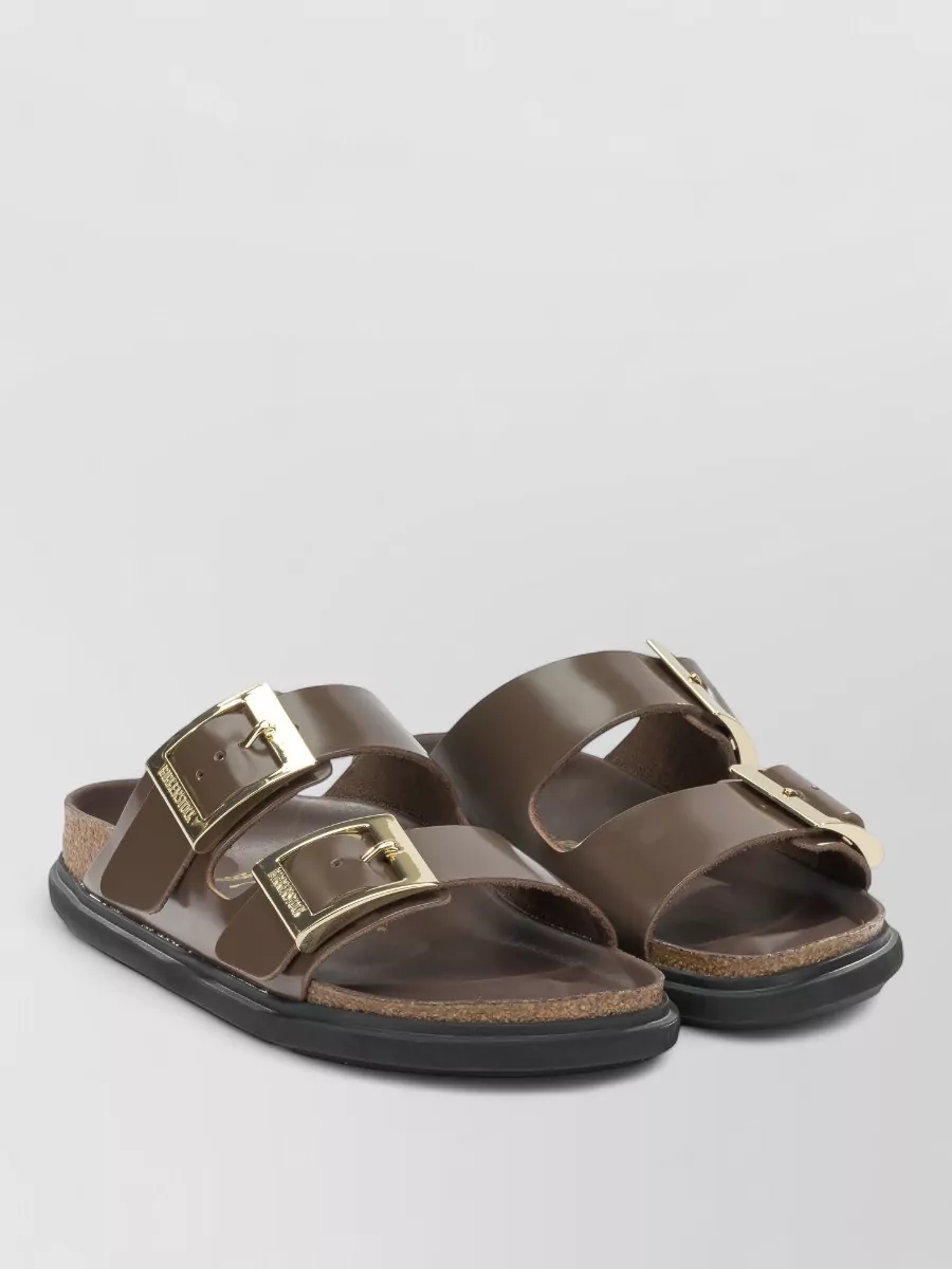 Birkenstock leather arizona droplet buckle slides