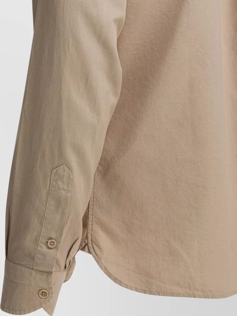 Tom Ford Linen Blend Shirt Military Style Pockets