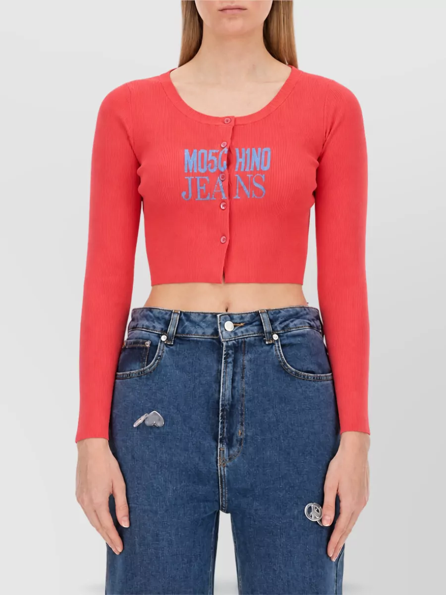 Moschino Cropped Cardigan