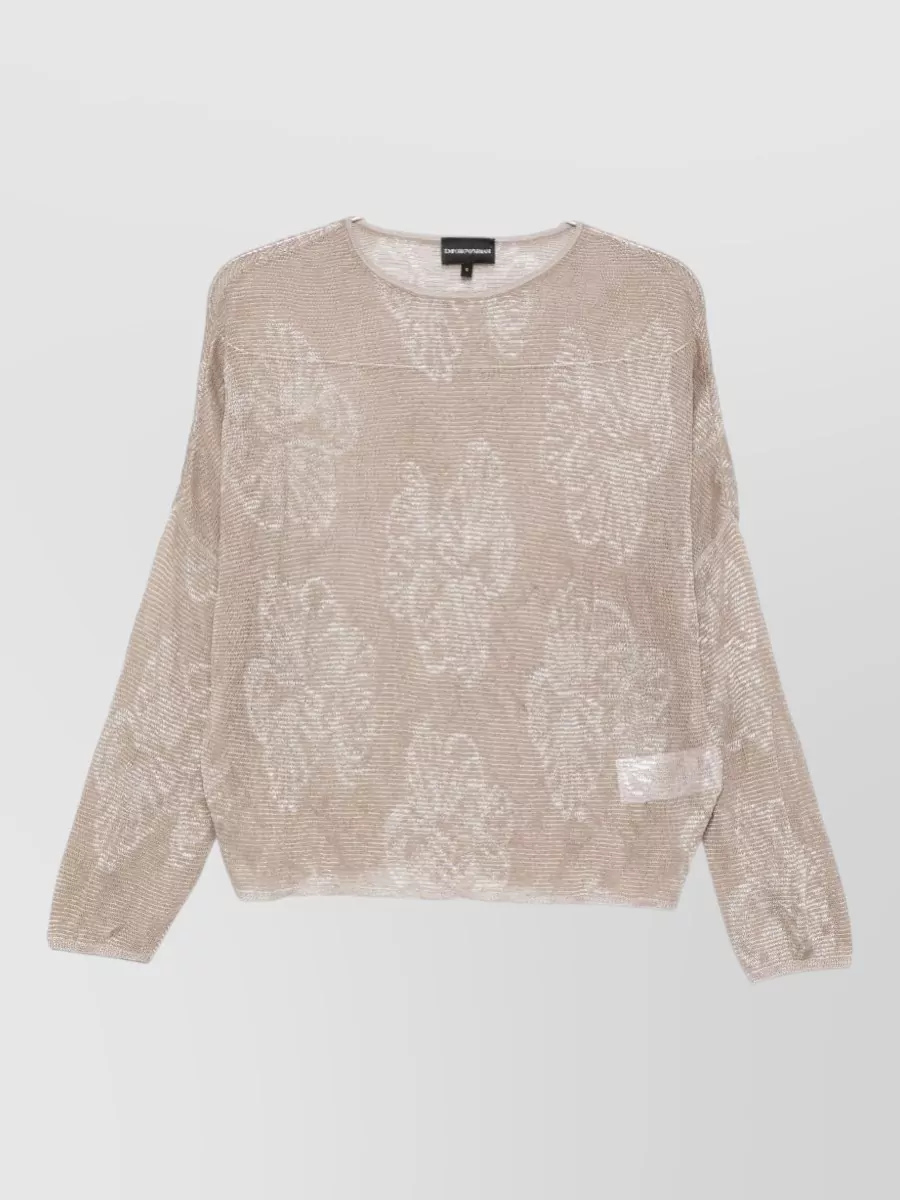 Emporio Armani Embroidered crewneck jumper