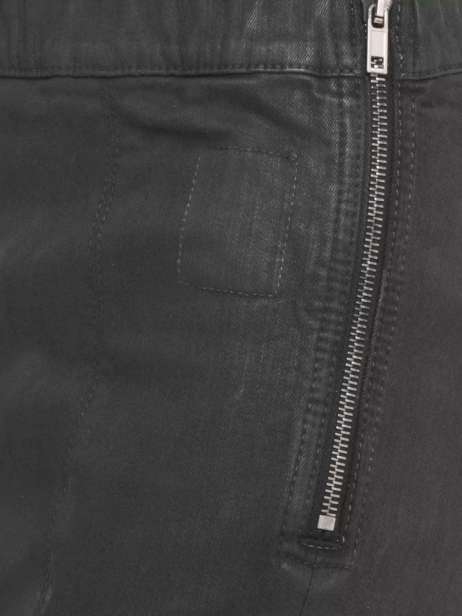 Rick Owens Drkshdw Cotton Leggings Trousers Front Vent Seams