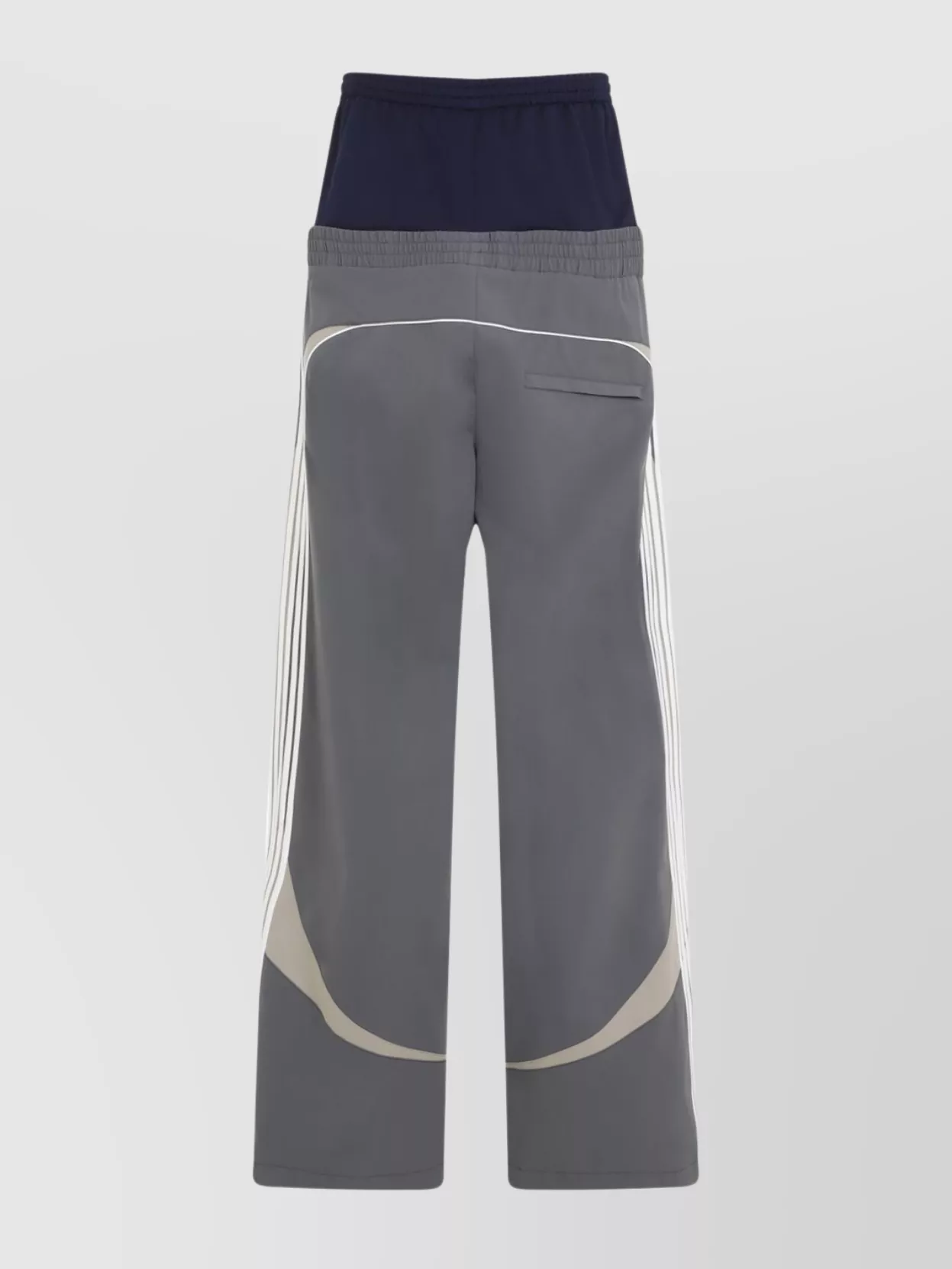 Balenciaga Cut Up Tracksuit Pants With Beige Inserts