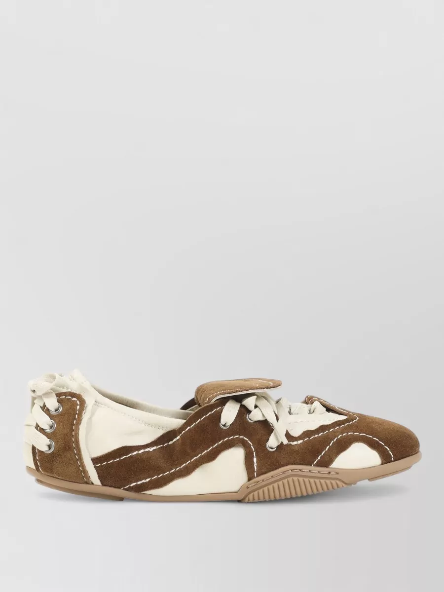 Acne Studios leather lace-up sneakers