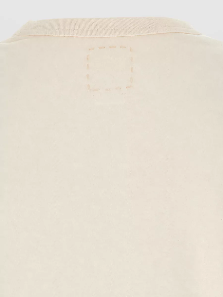 Visvim Wool Linen Ribbed Crew Neck Short Sleeve T-Shirt